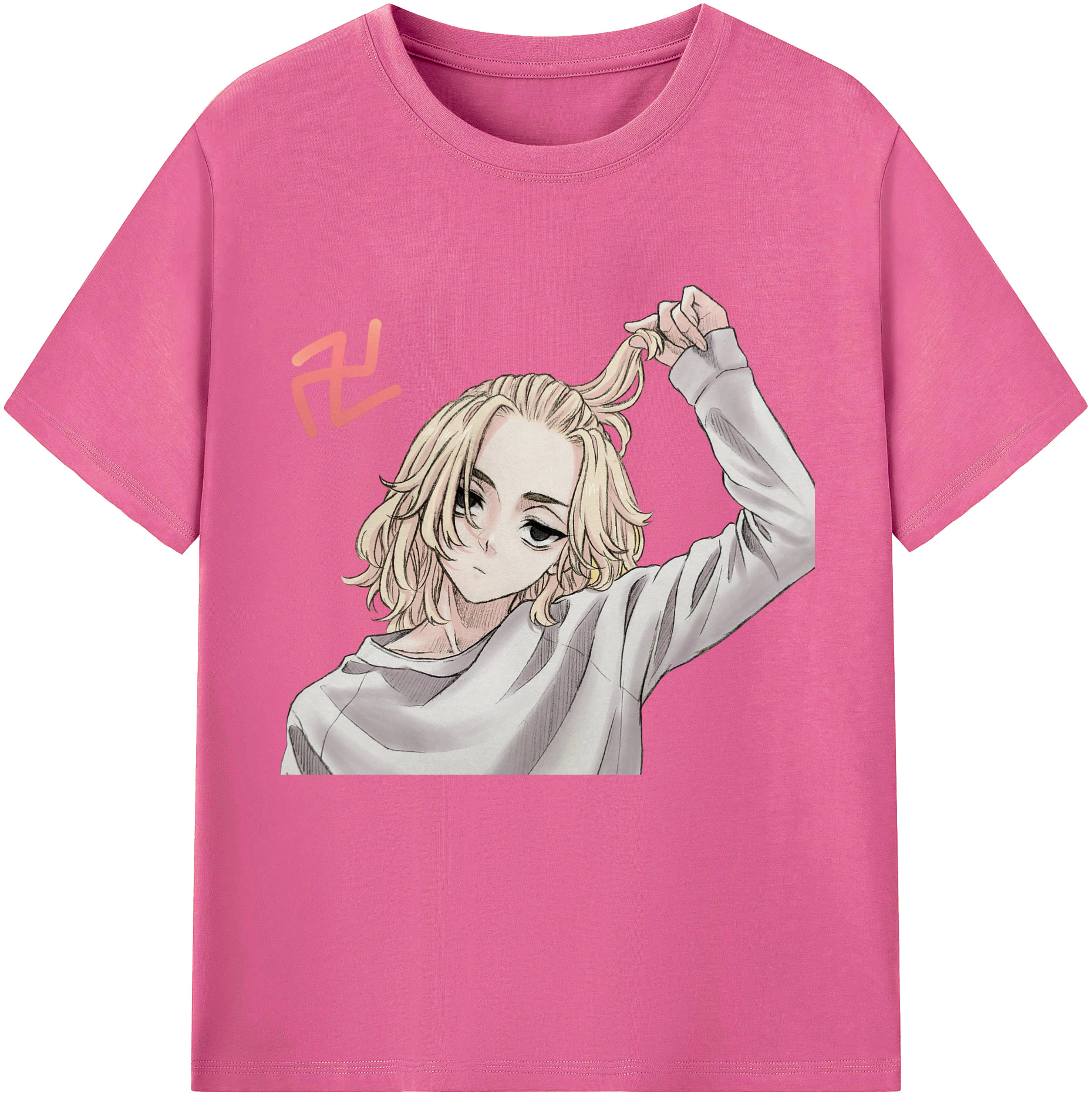 東京リベンジャーズ Tokyo Revengers レディースカジュアルプリントTシャツ（綿100％）