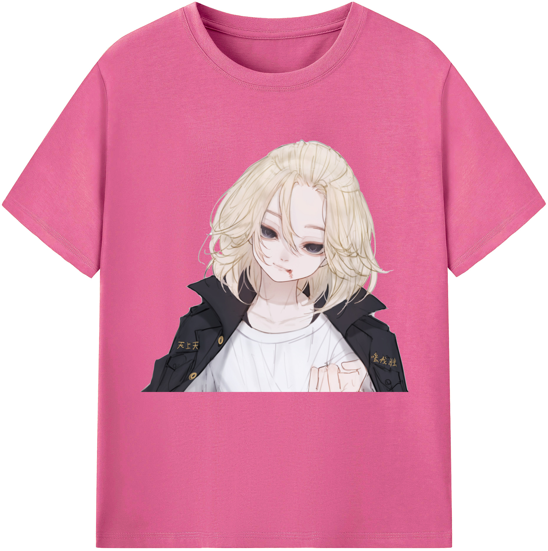（画像用） 東京リベンジャーズ Tokyo Revengers レディースカジュアルプリントTシャツ（綿100％）