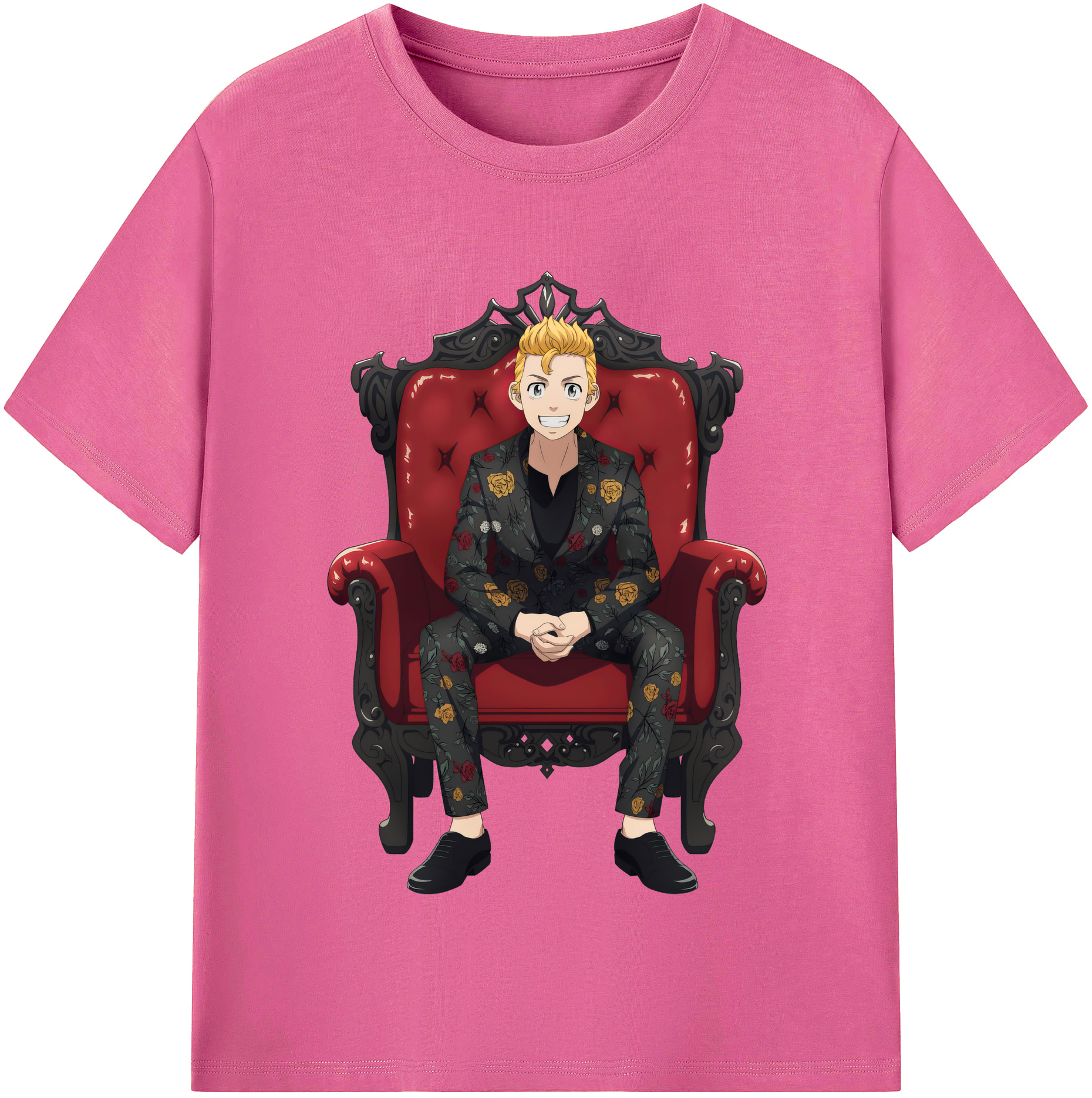 （画像用） 東京リベンジャーズ Tokyo Revengers レディースカジュアルプリントTシャツ（綿100％）