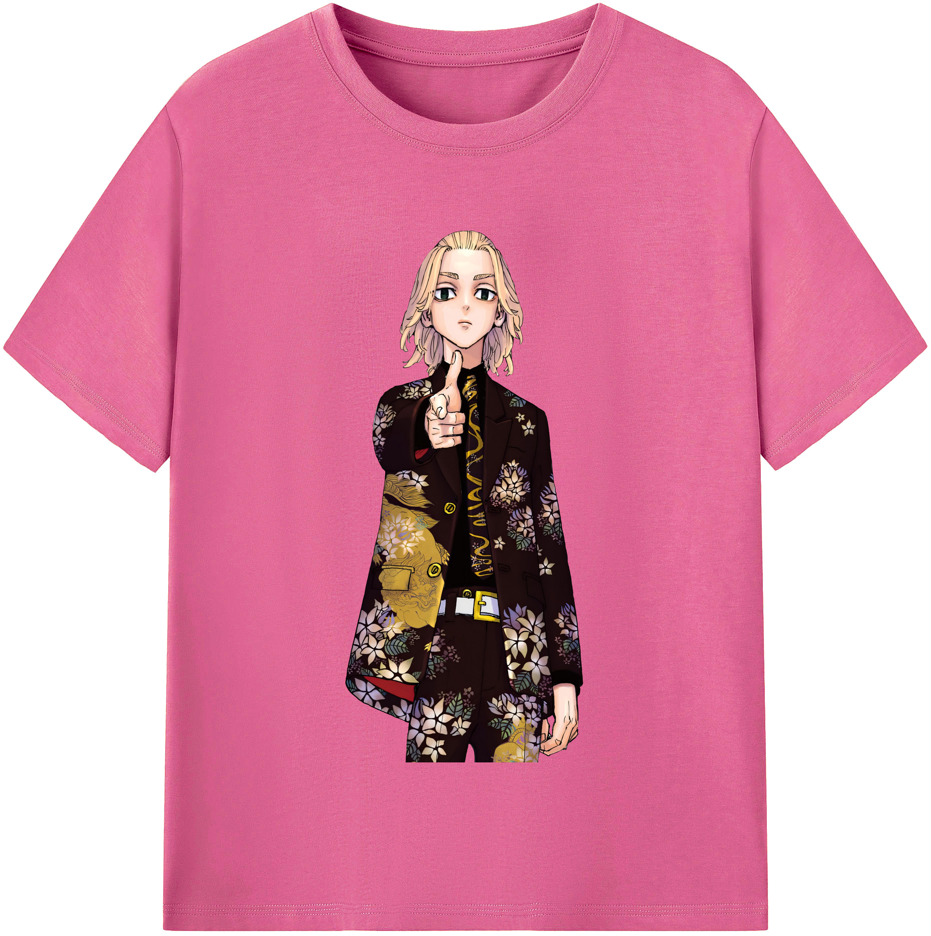 （画像用） 東京リベンジャーズ Tokyo Revengers レディースカジュアルプリントTシャツ（綿100％）