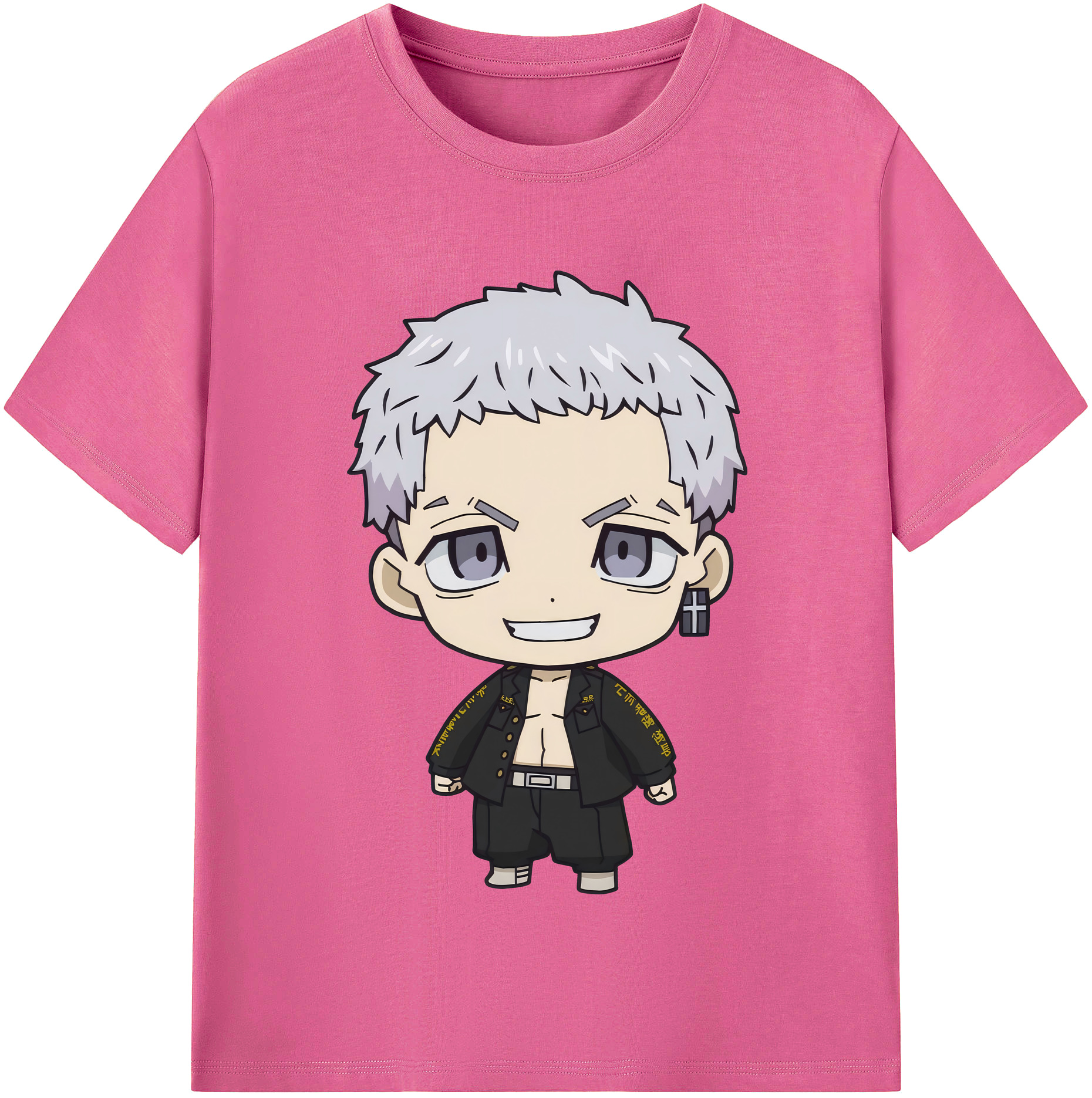 （画像用） 東京リベンジャーズ Tokyo Revengers レディースカジュアルプリントTシャツ（綿100％）