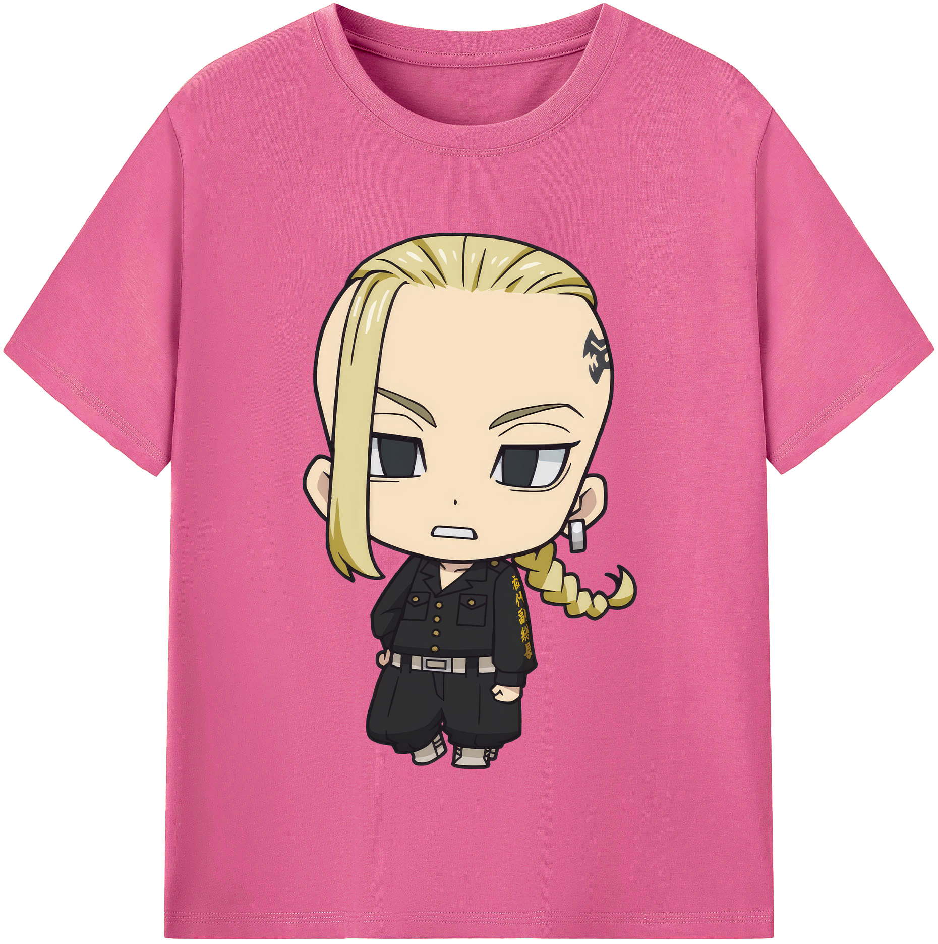 （画像用） 東京リベンジャーズ Tokyo Revengers レディースカジュアルプリントTシャツ（綿100％）