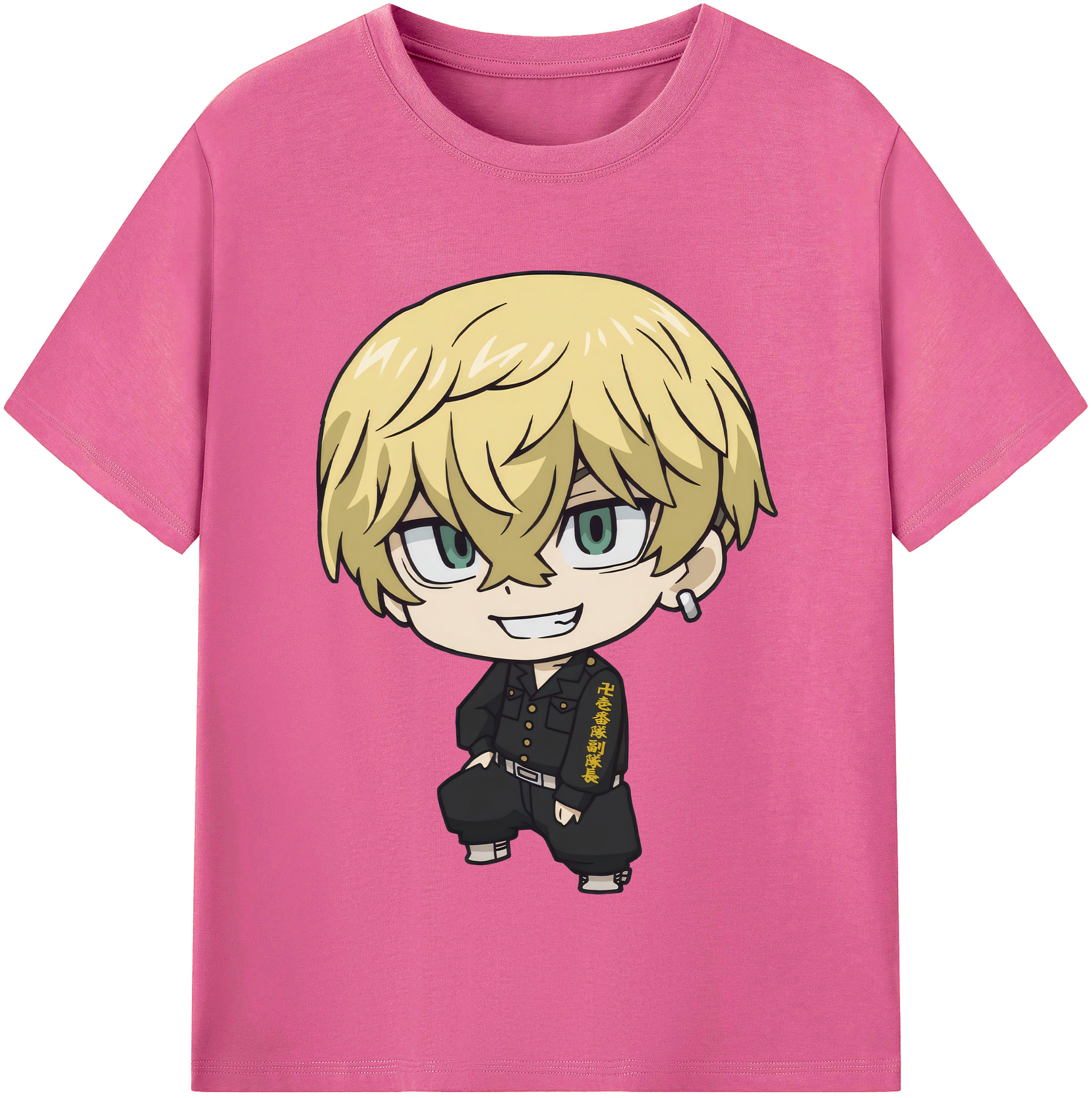 （画像用） 東京リベンジャーズ Tokyo Revengers レディースカジュアルプリントTシャツ（綿100％）
