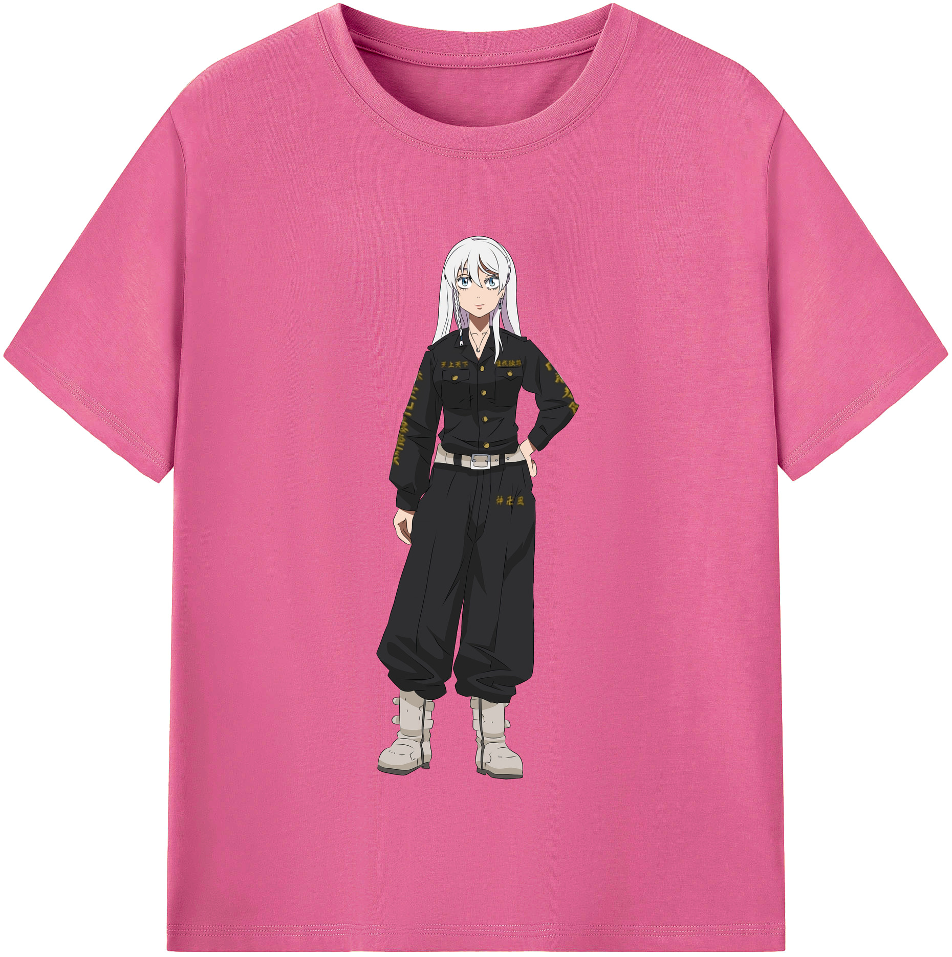 （画像用） 東京リベンジャーズ Tokyo Revengers レディースカジュアルプリントTシャツ（綿100％）