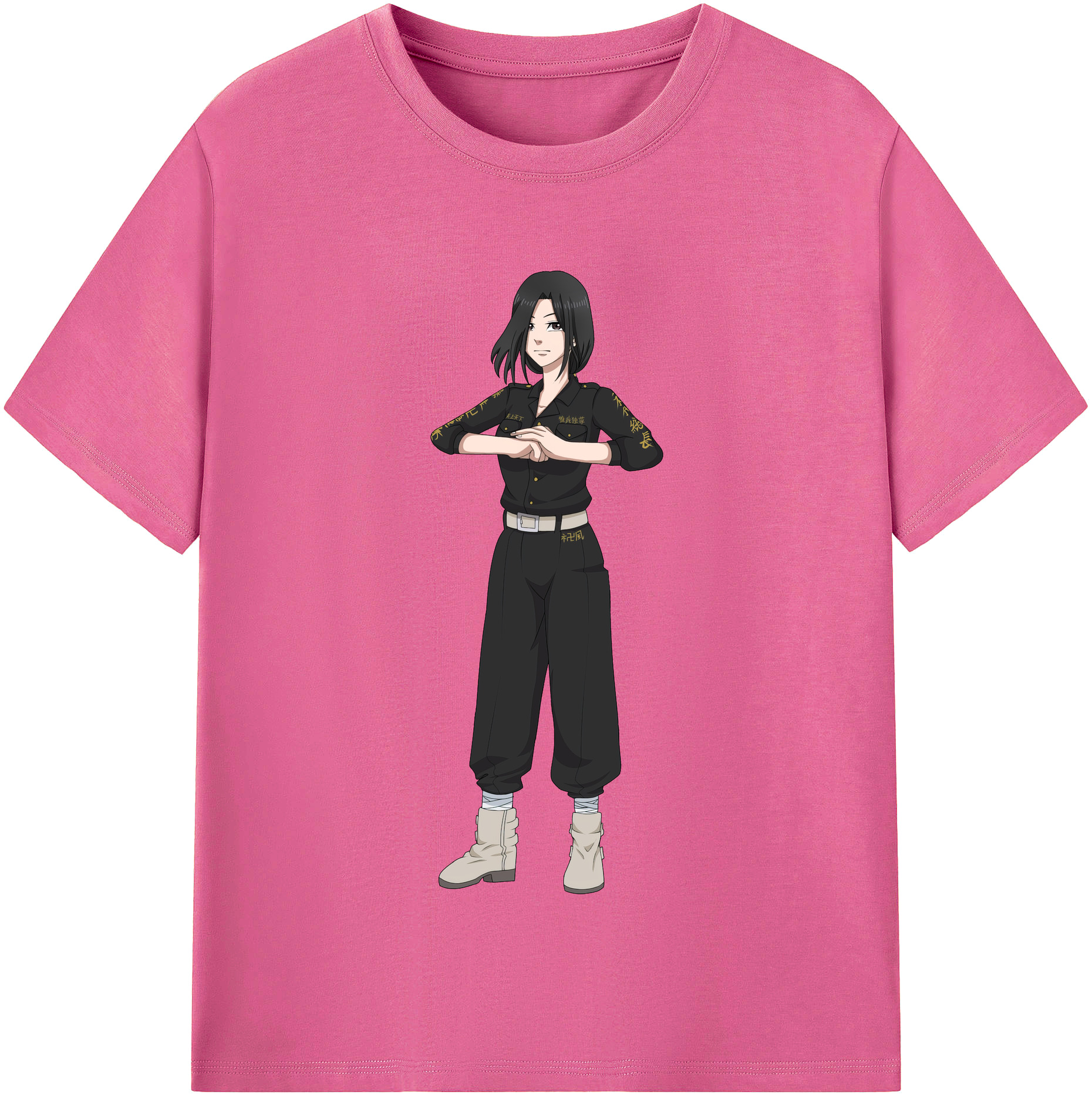 （画像用） 東京リベンジャーズ Tokyo Revengers レディースカジュアルプリントTシャツ（綿100％）