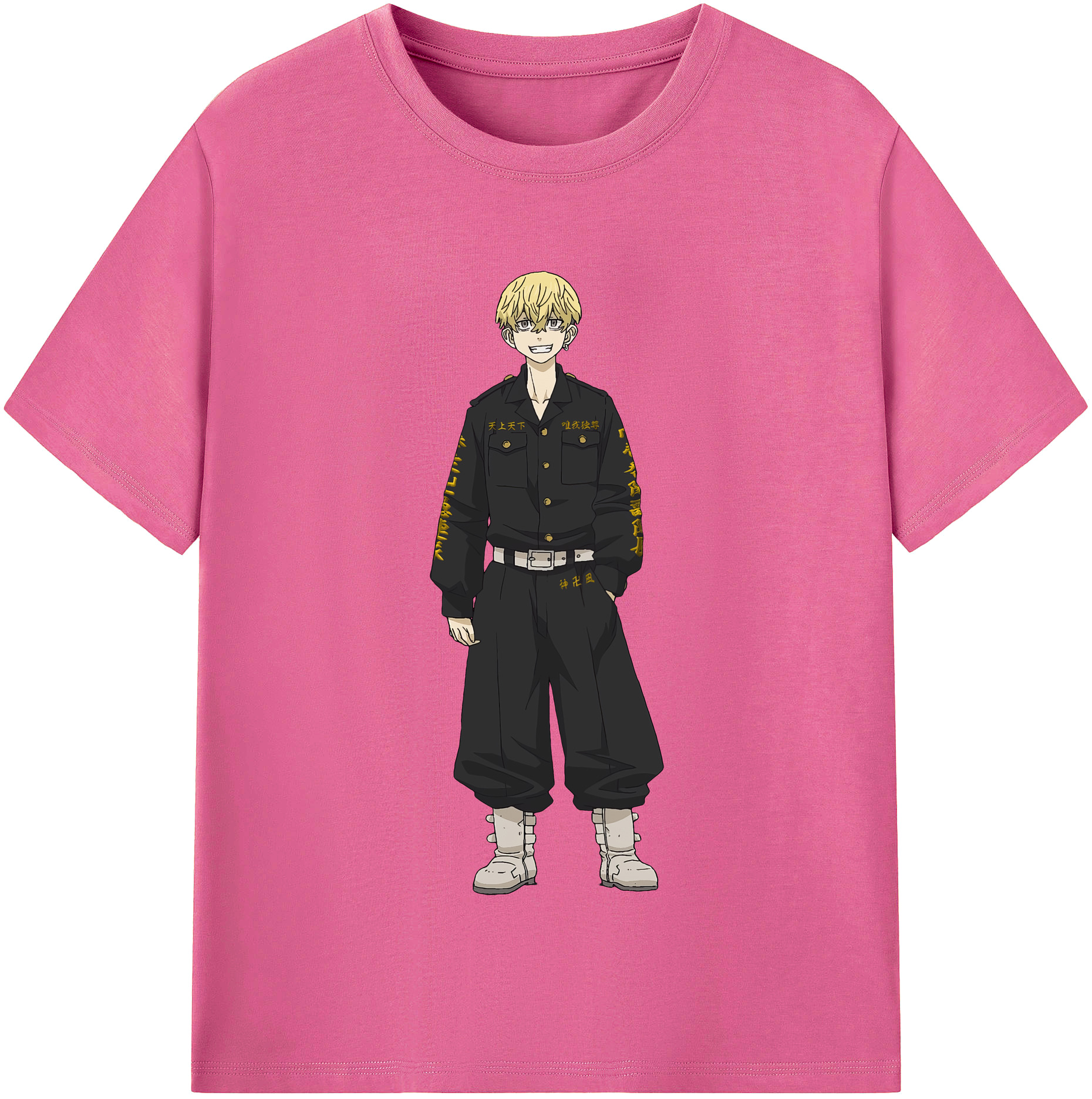 （画像用） 東京リベンジャーズ Tokyo Revengers レディースカジュアルプリントTシャツ（綿100％）