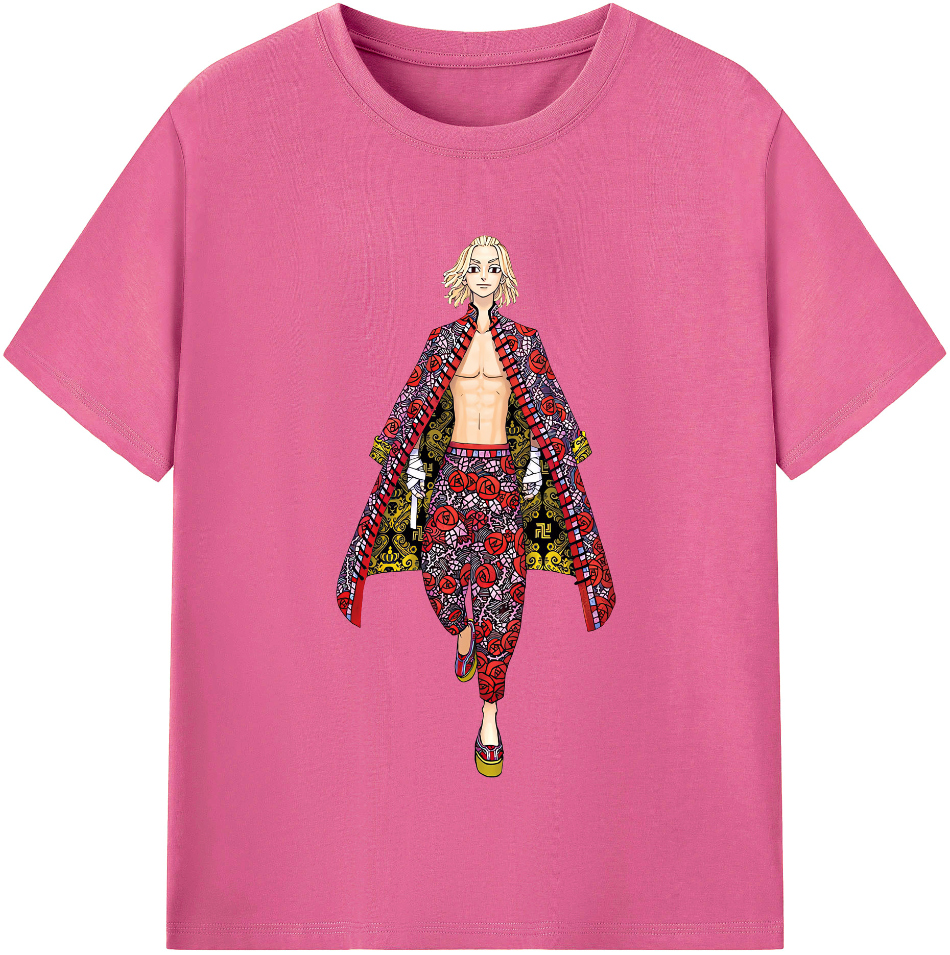 （画像用） 東京リベンジャーズ Tokyo Revengers レディースカジュアルプリントTシャツ（綿100％）