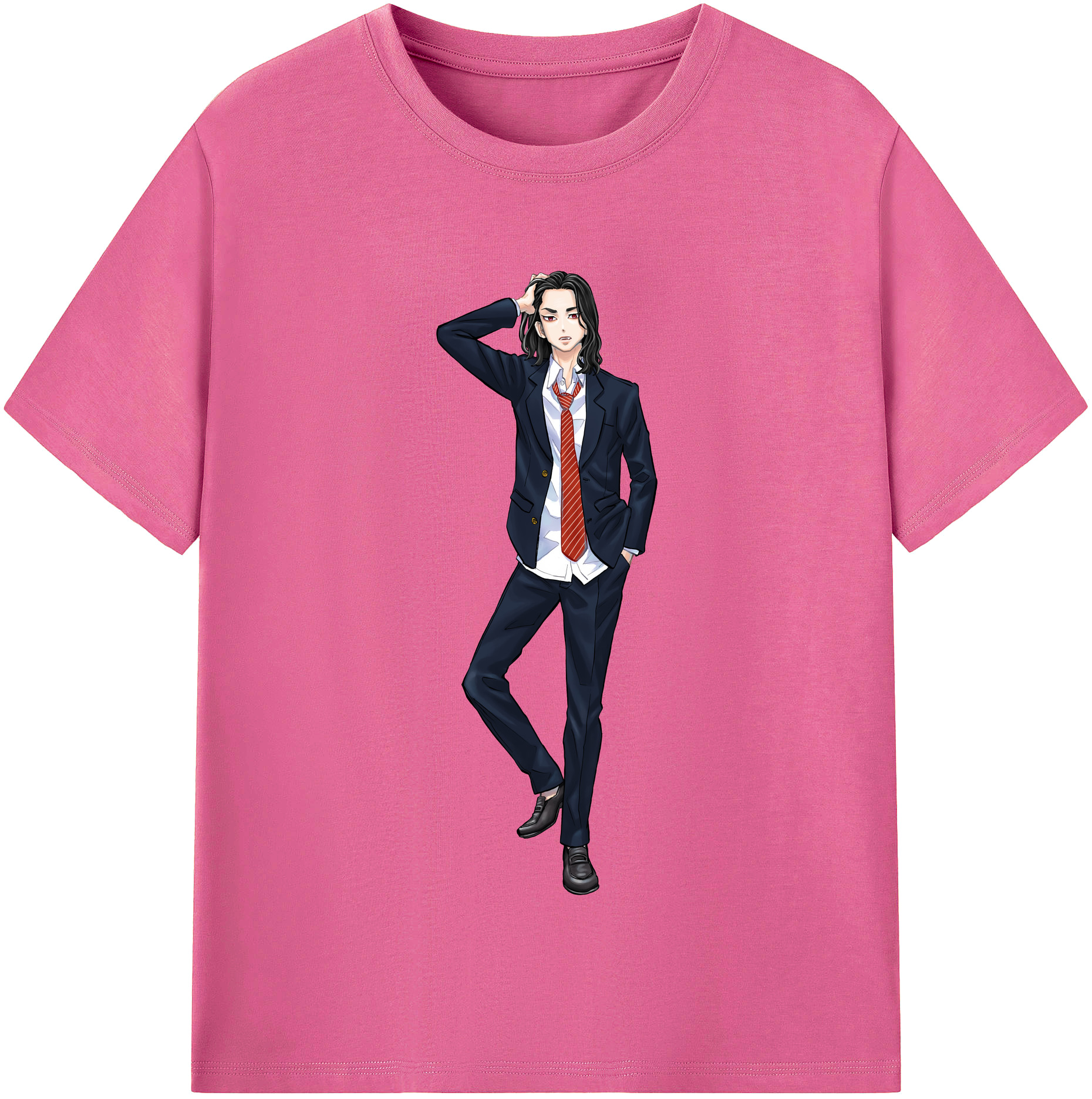 （画像用） 東京リベンジャーズ Tokyo Revengers レディースカジュアルプリントTシャツ（綿100％）