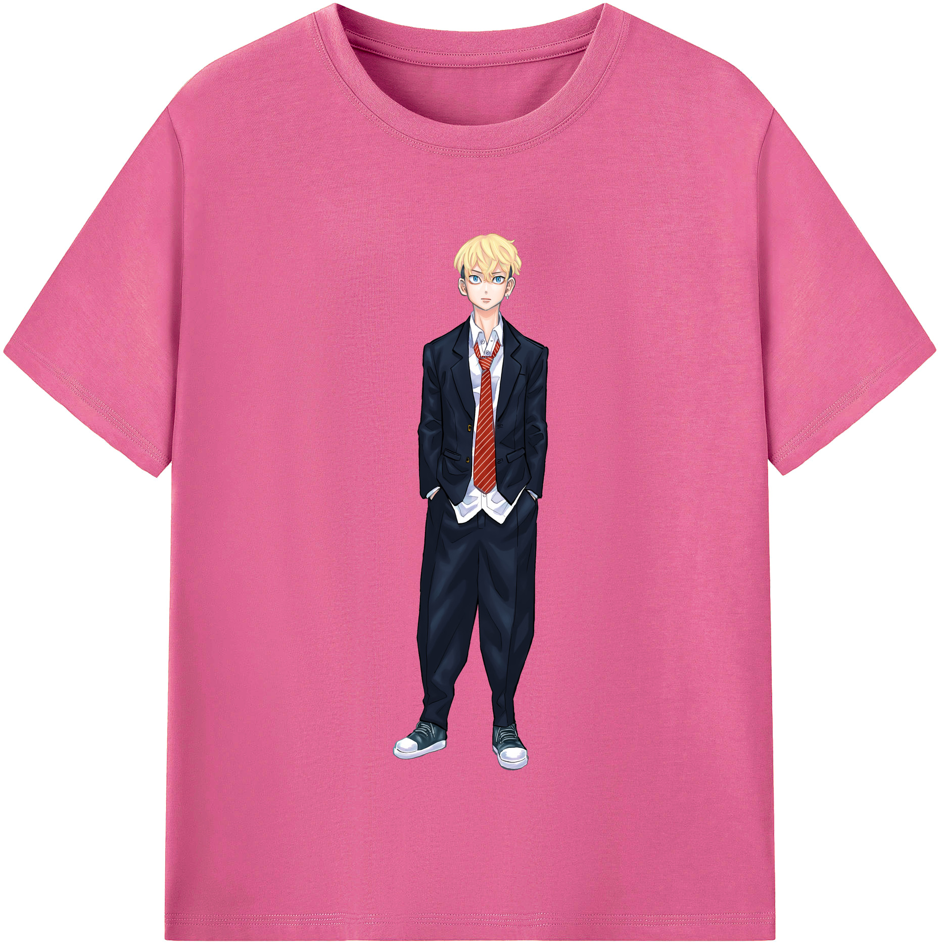 （画像用） 東京リベンジャーズ Tokyo Revengers レディースカジュアルプリントTシャツ（綿100％）