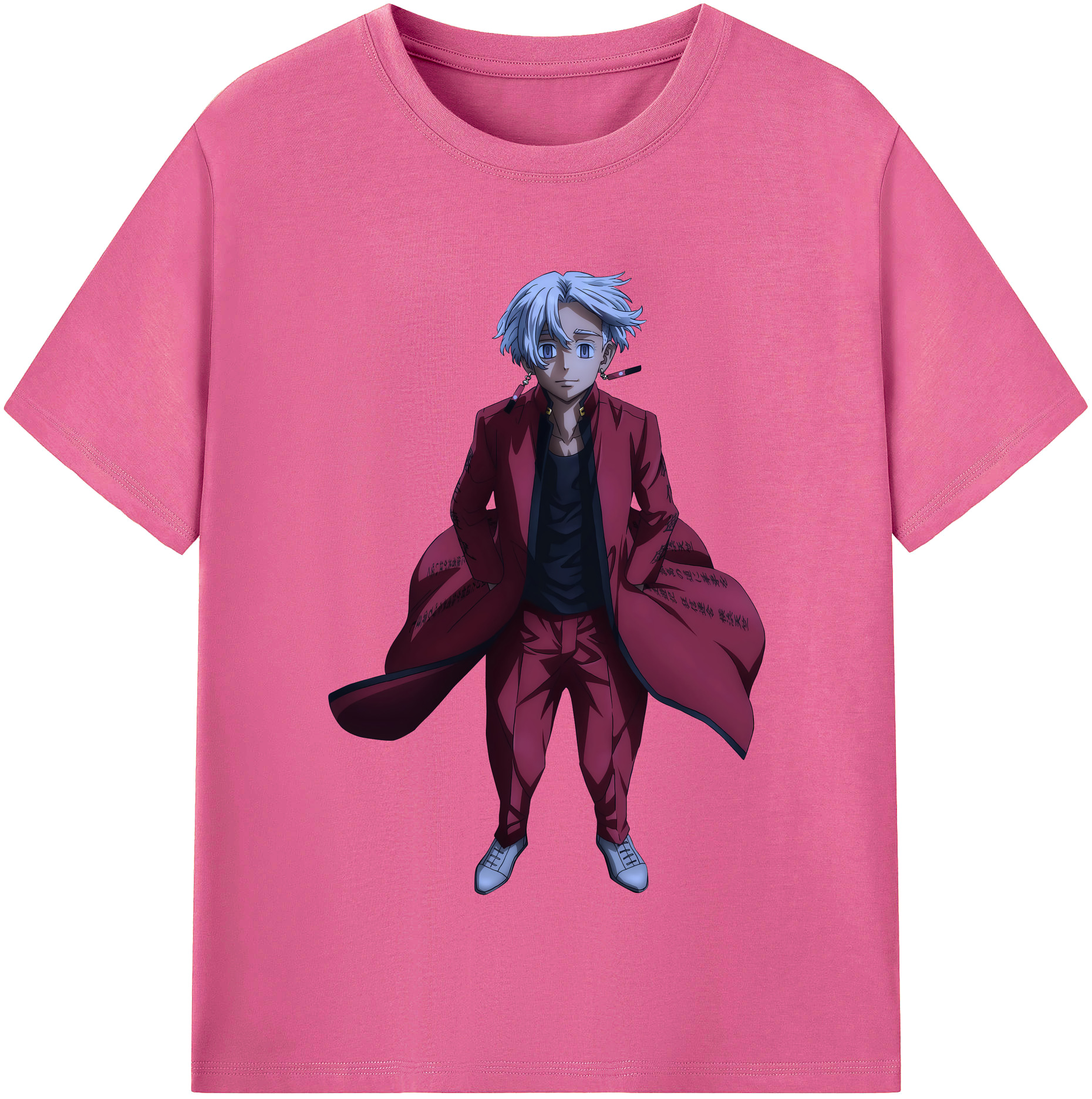 （画像用） 東京リベンジャーズ Tokyo Revengers レディースカジュアルプリントTシャツ（綿100％）