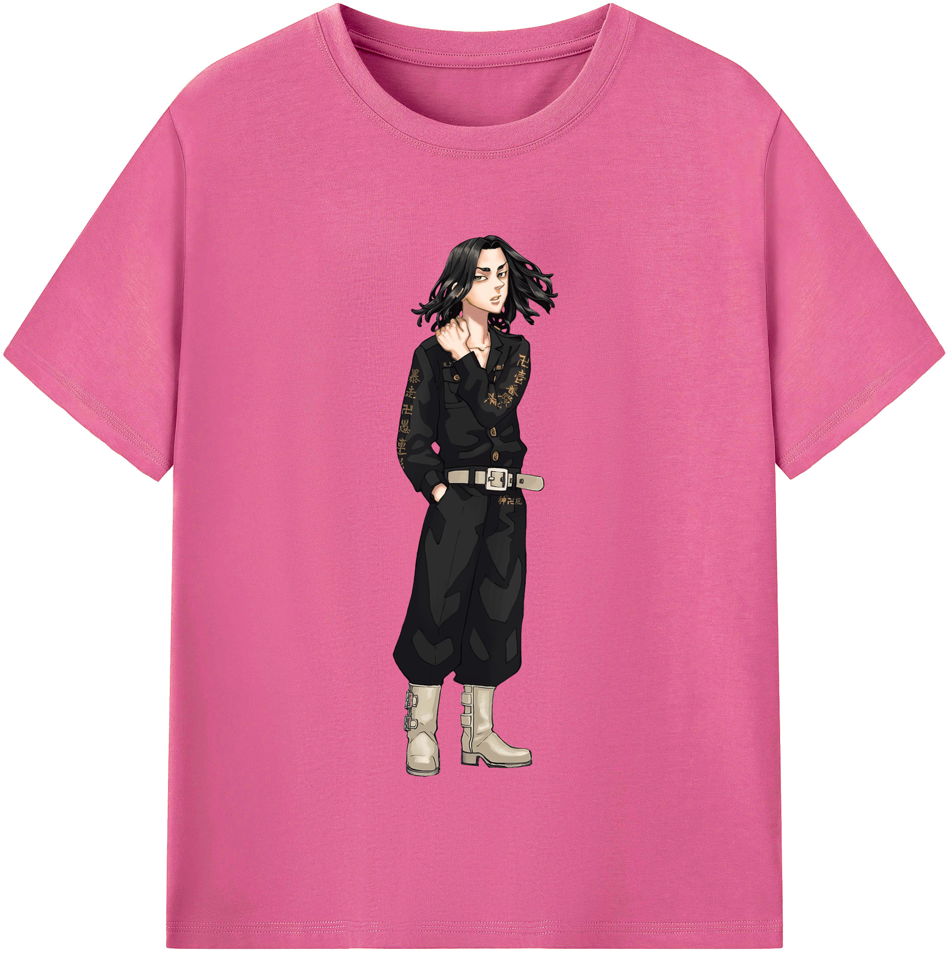 （画像用） 東京リベンジャーズ Tokyo Revengers レディースカジュアルプリントTシャツ（綿100％）