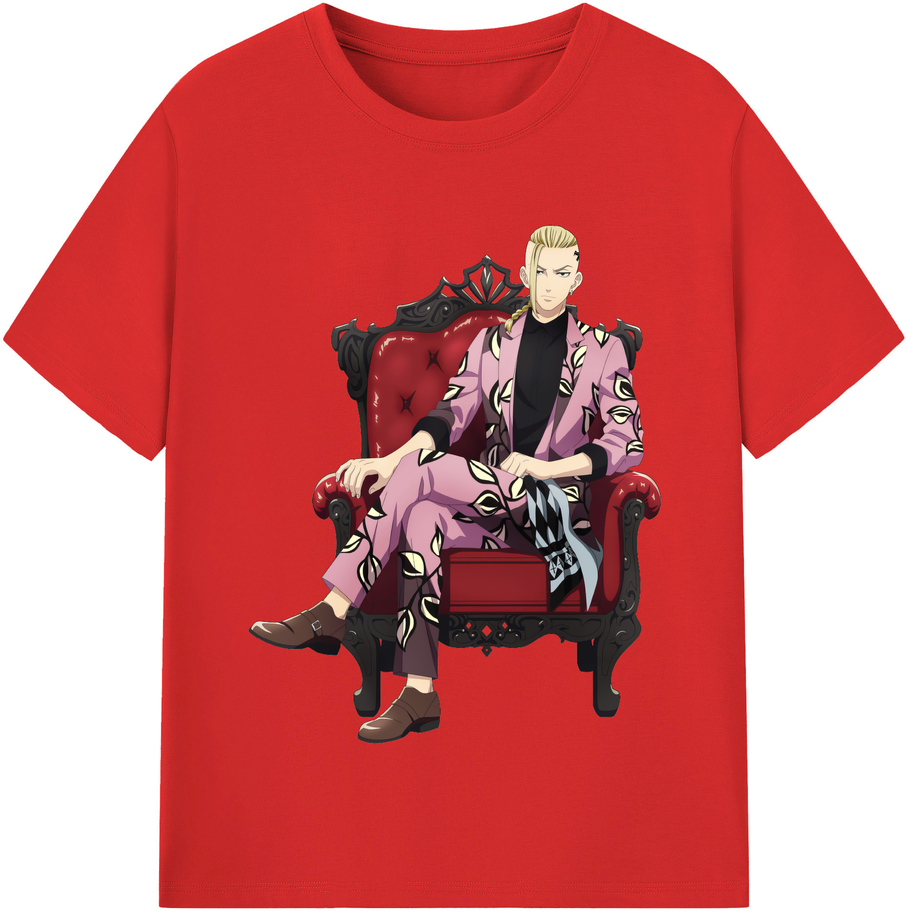 （画像用） 東京リベンジャーズ Tokyo Revengers レディースカジュアルプリントTシャツ（綿100％）