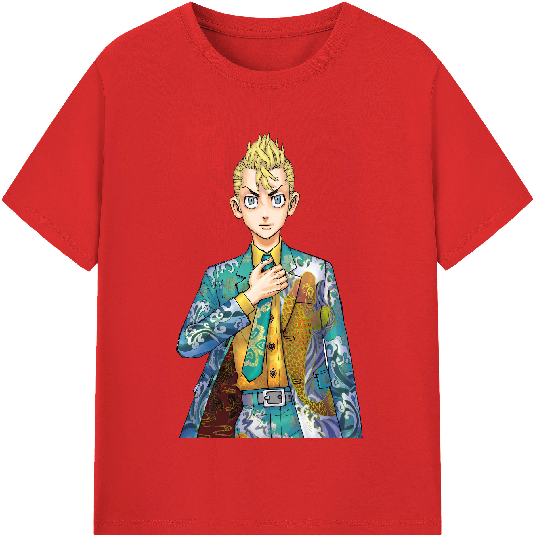 （画像用） 東京リベンジャーズ Tokyo Revengers レディースカジュアルプリントTシャツ（綿100％）