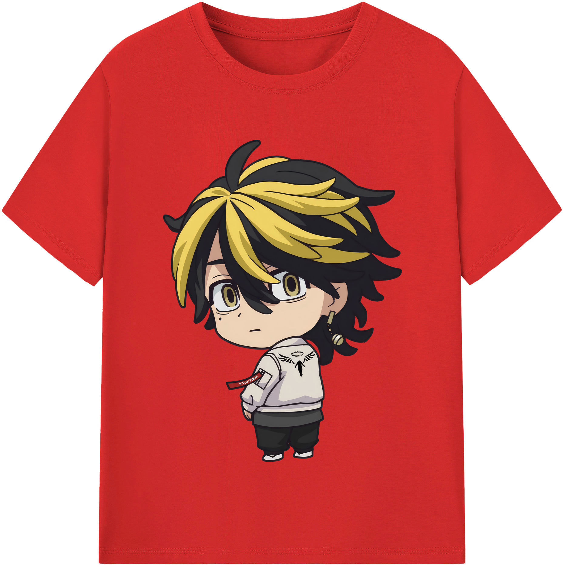（画像用） 東京リベンジャーズ Tokyo Revengers レディースカジュアルプリントTシャツ（綿100％）