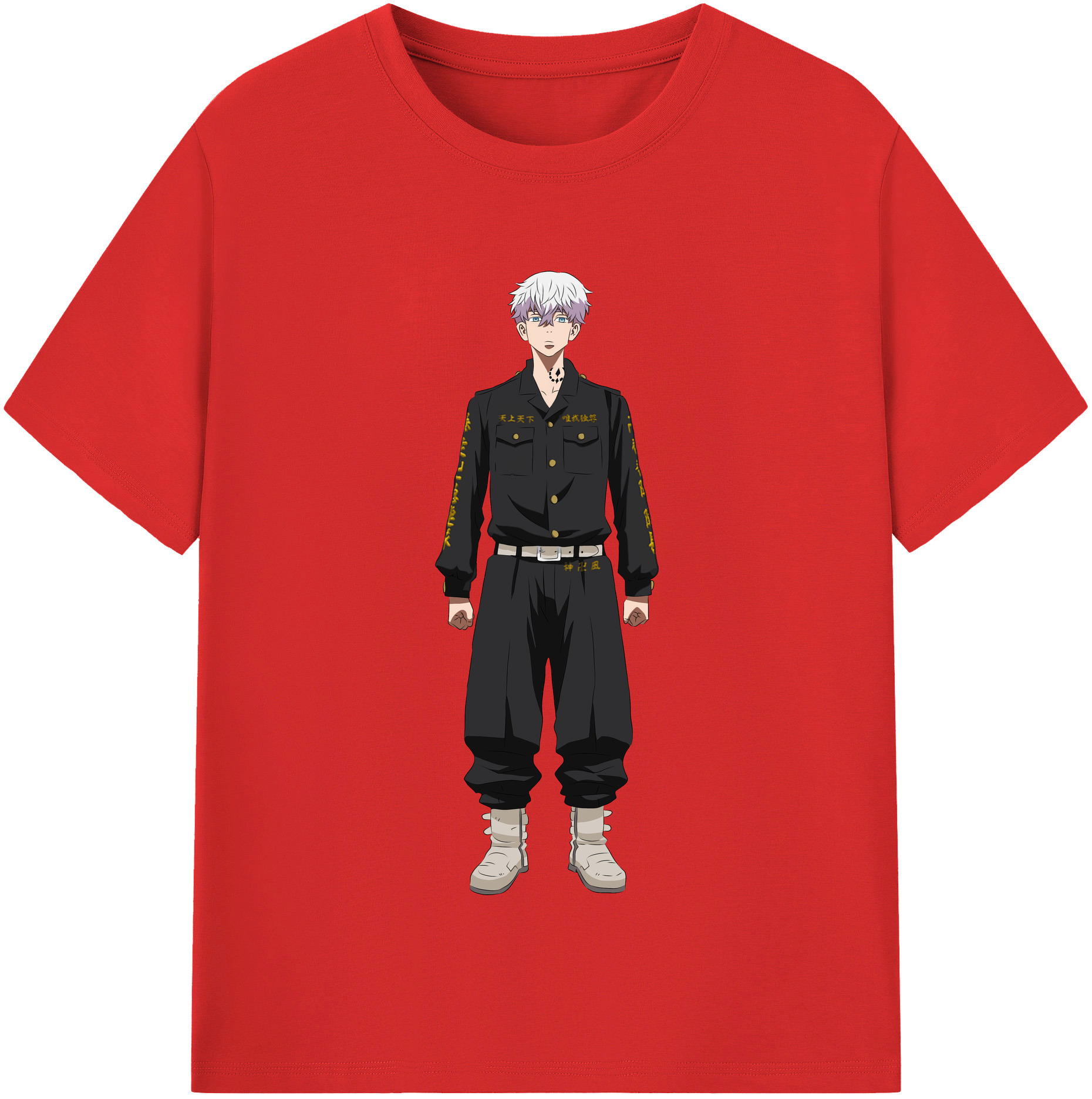 （画像用） 東京リベンジャーズ Tokyo Revengers レディースカジュアルプリントTシャツ（綿100％）