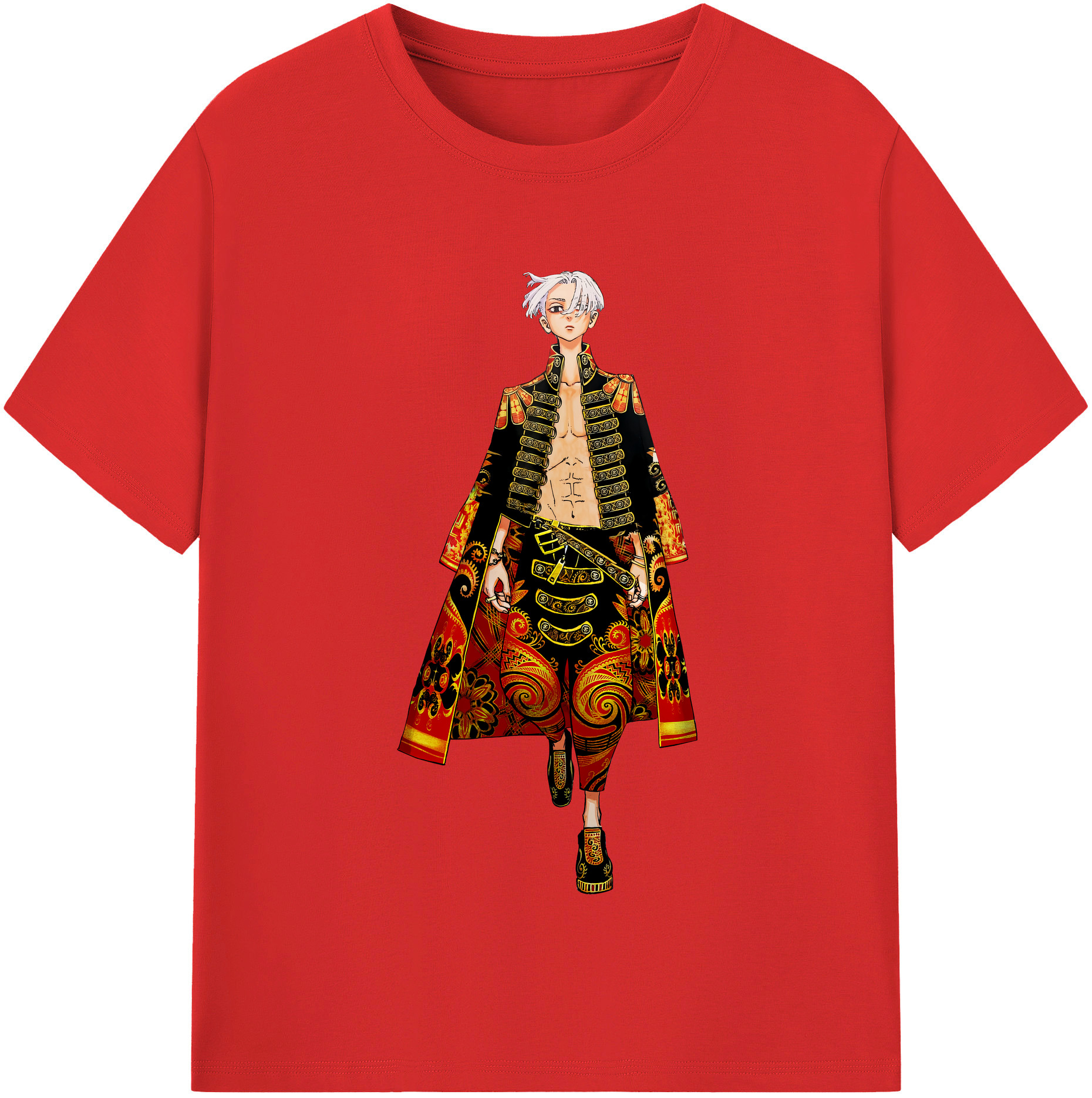 （画像用） 東京リベンジャーズ Tokyo Revengers レディースカジュアルプリントTシャツ（綿100％）