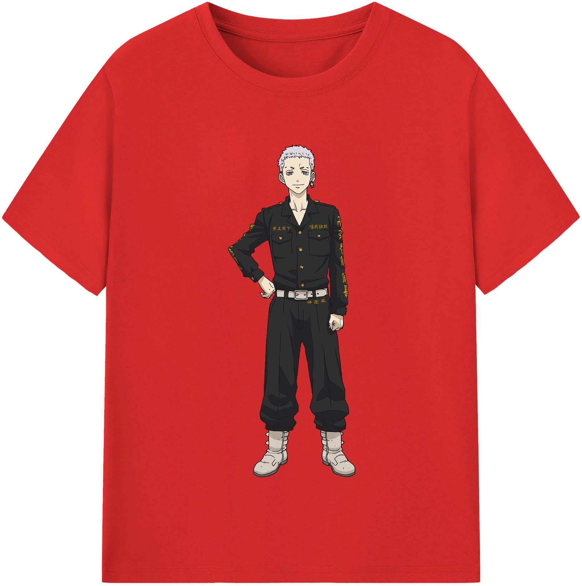 （画像用） 東京リベンジャーズ Tokyo Revengers レディースカジュアルプリントTシャツ（綿100％）