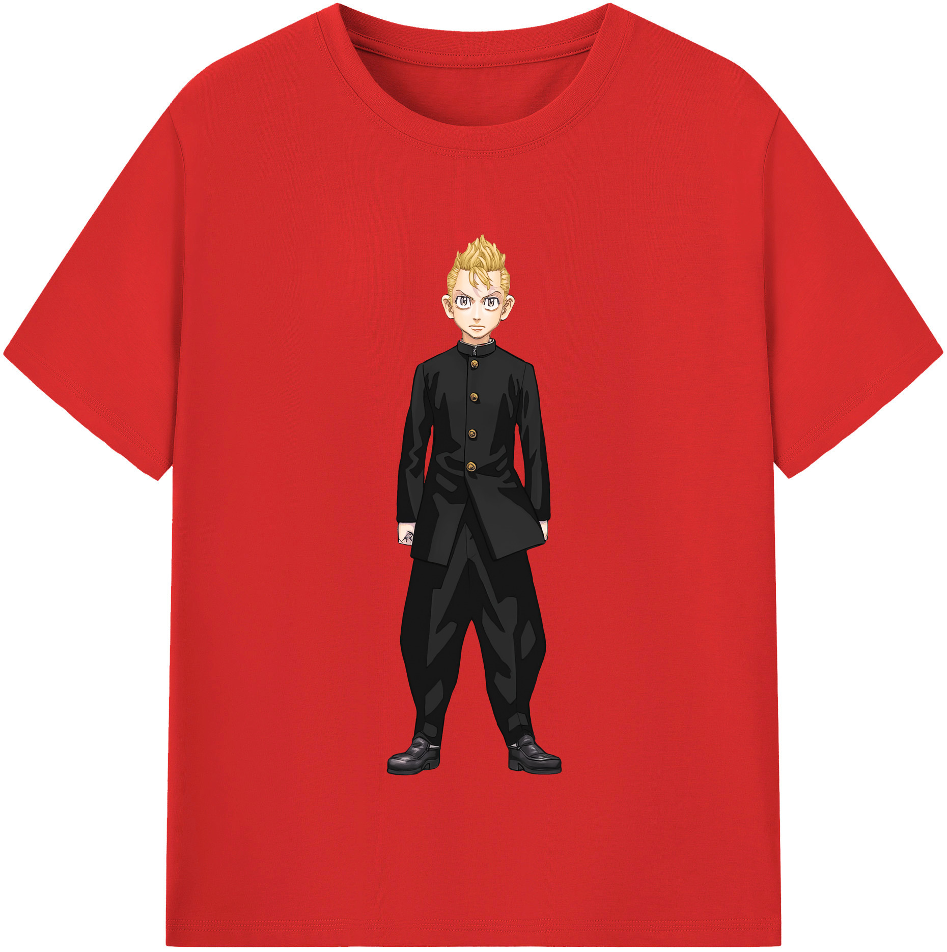 （画像用） 東京リベンジャーズ Tokyo Revengers レディースカジュアルプリントTシャツ（綿100％）