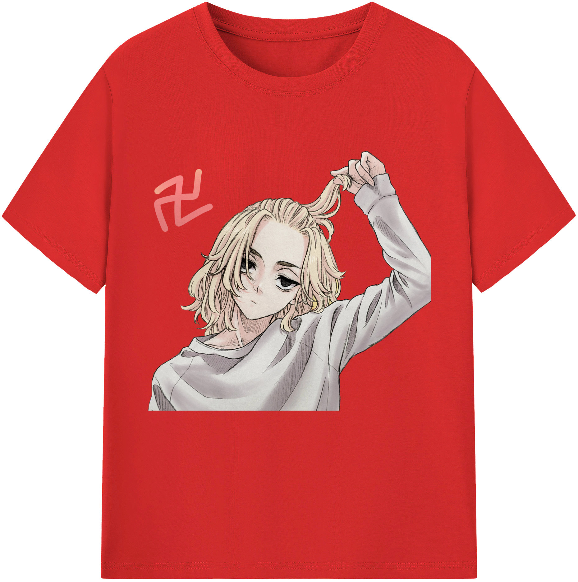 東京リベンジャーズ Tokyo Revengers レディースカジュアルプリントTシャツ（綿100％）