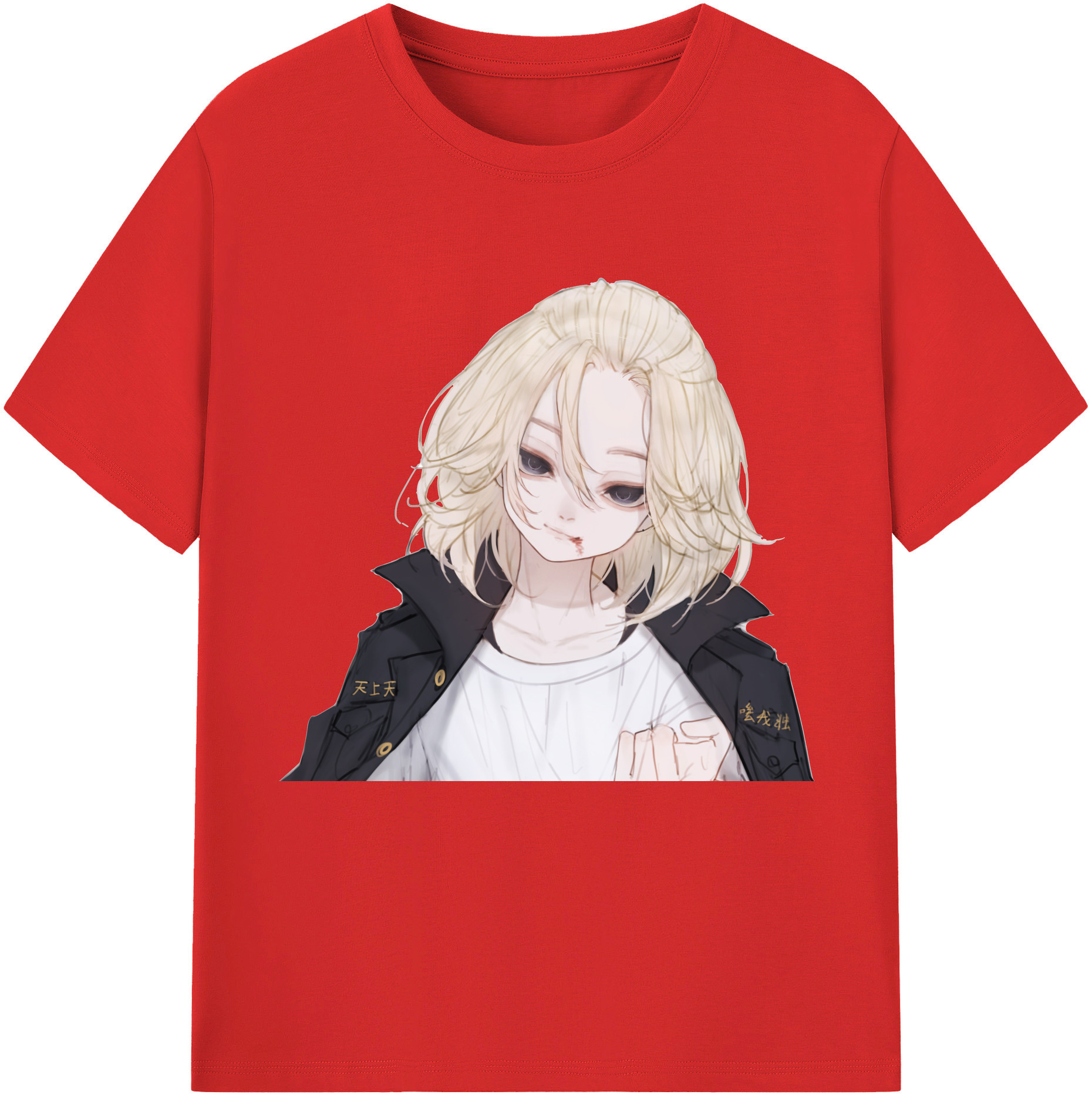（画像用） 東京リベンジャーズ Tokyo Revengers レディースカジュアルプリントTシャツ（綿100％）