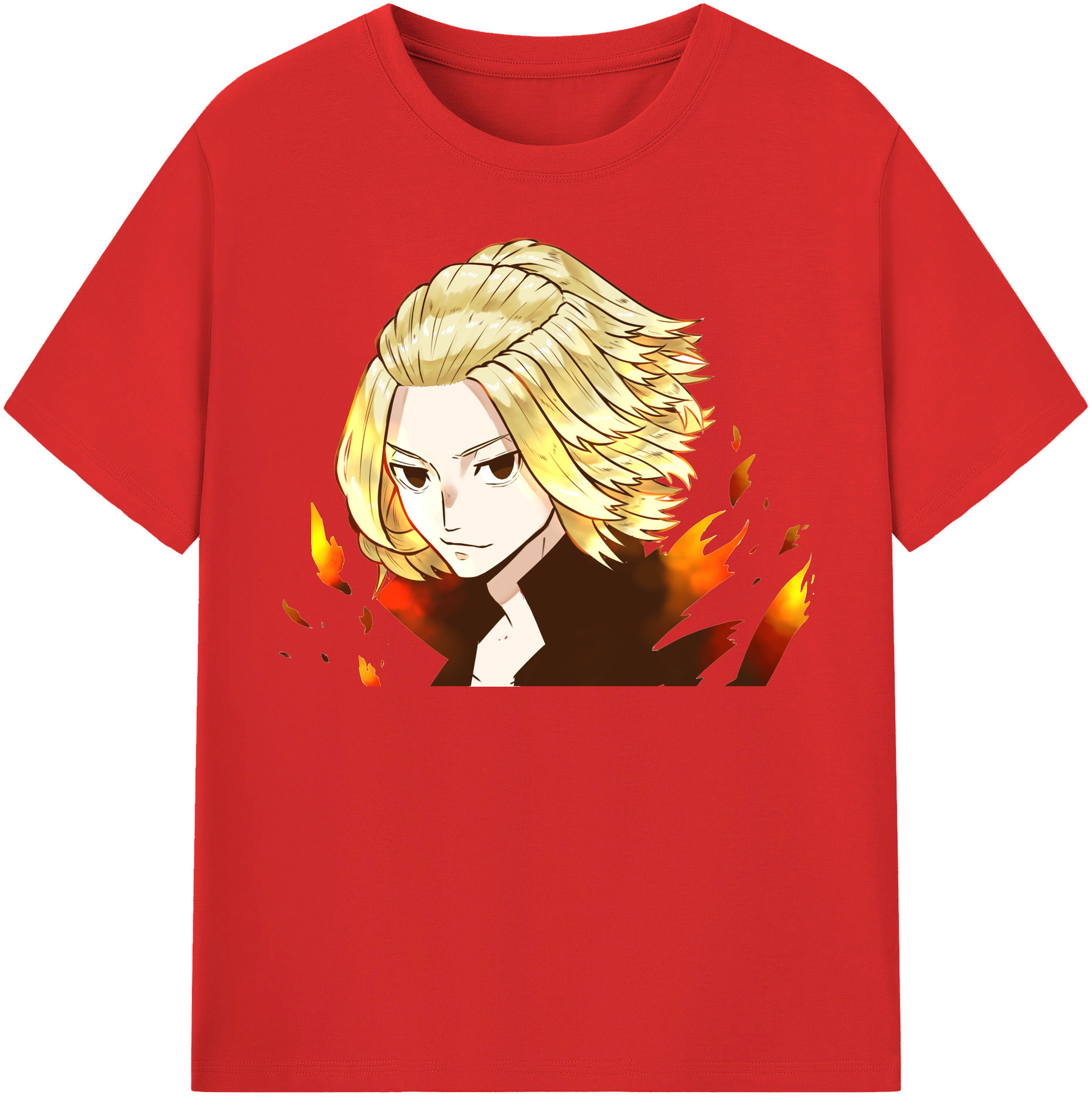 （画像用） 東京リベンジャーズ Tokyo Revengers レディースカジュアルプリントTシャツ（綿100％）