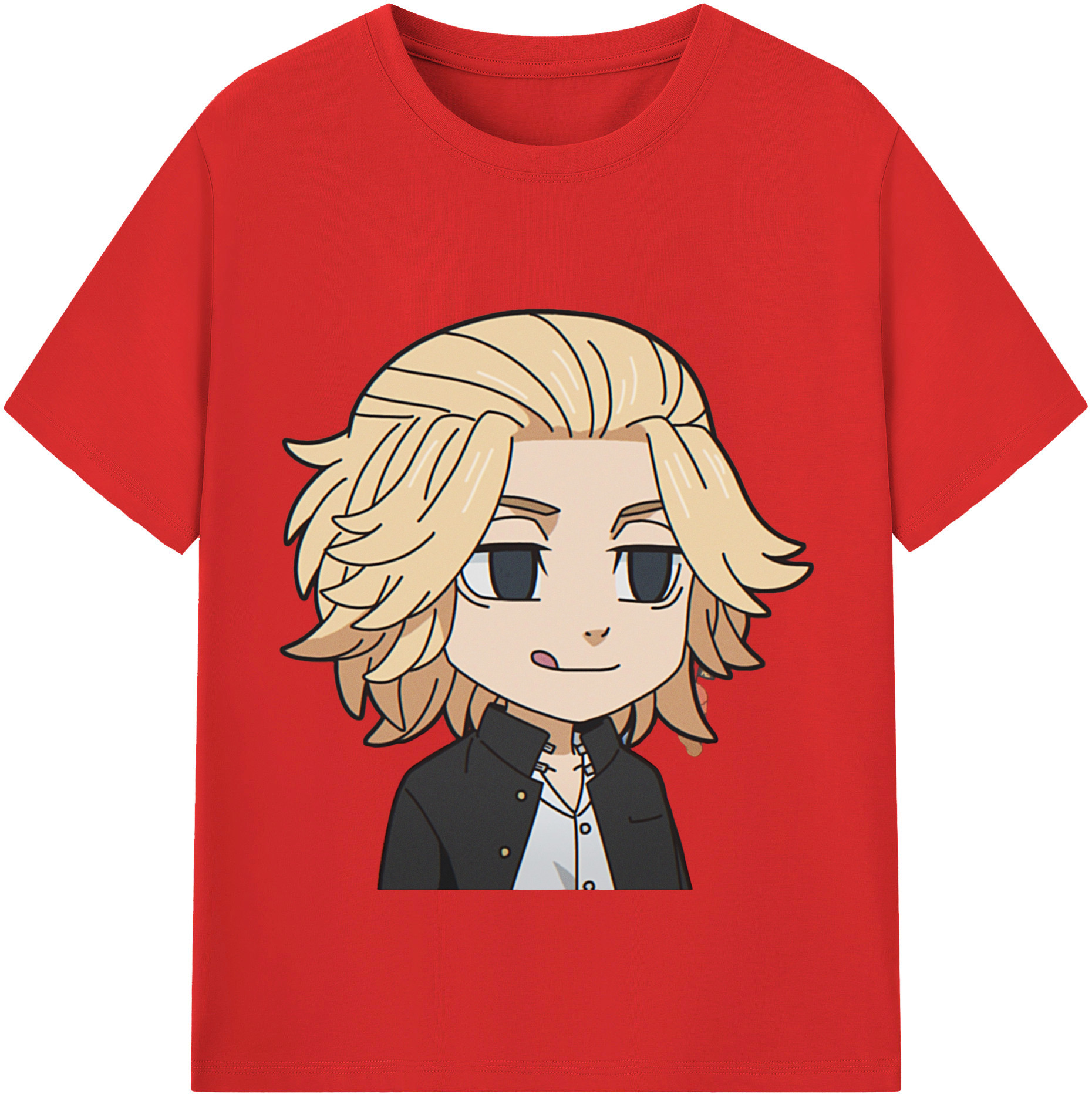 （画像用） 東京リベンジャーズ Tokyo Revengers レディースカジュアルプリントTシャツ（綿100％）