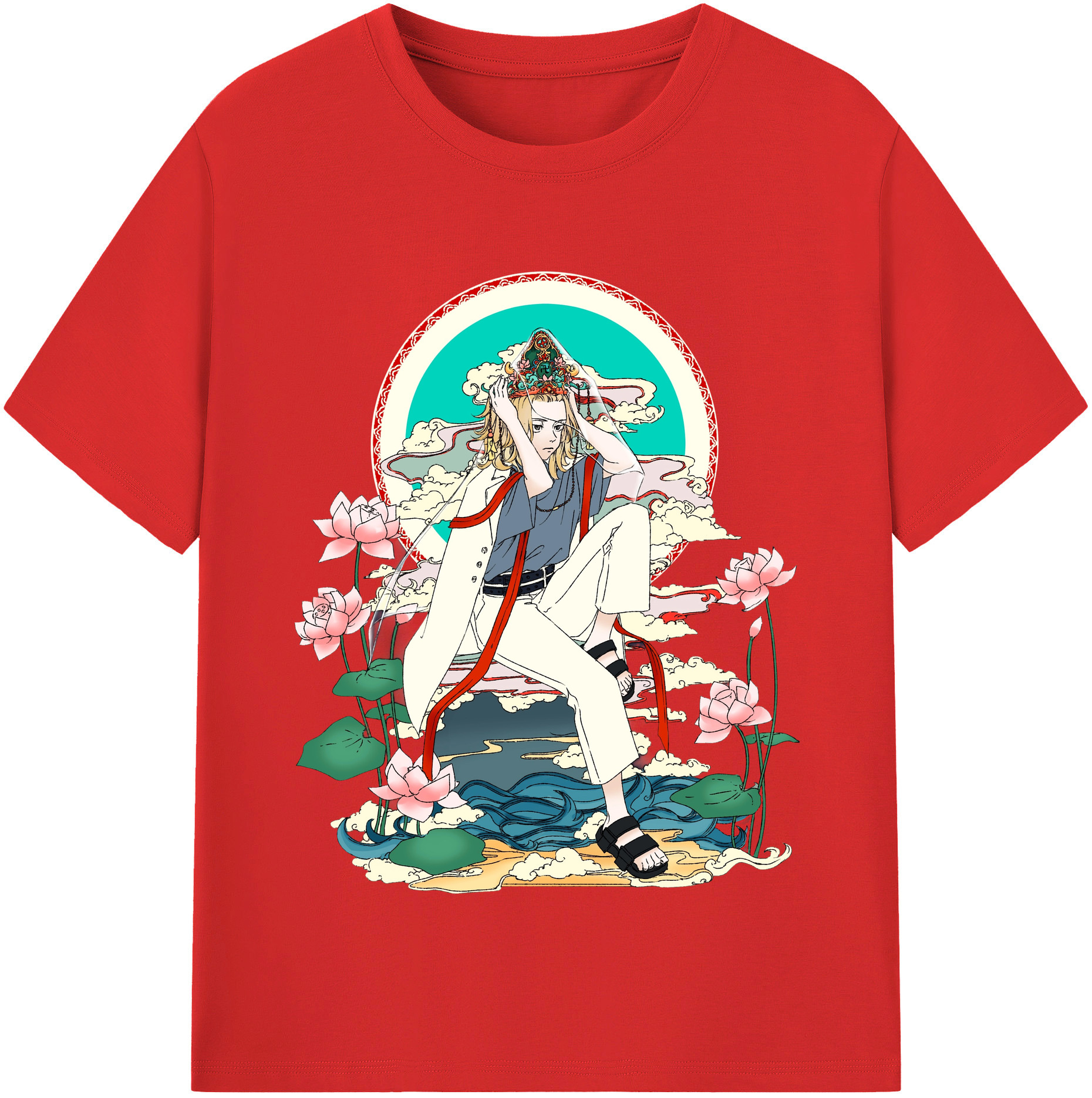 （画像用） 東京リベンジャーズ Tokyo Revengers レディースカジュアルプリントTシャツ（綿100％）