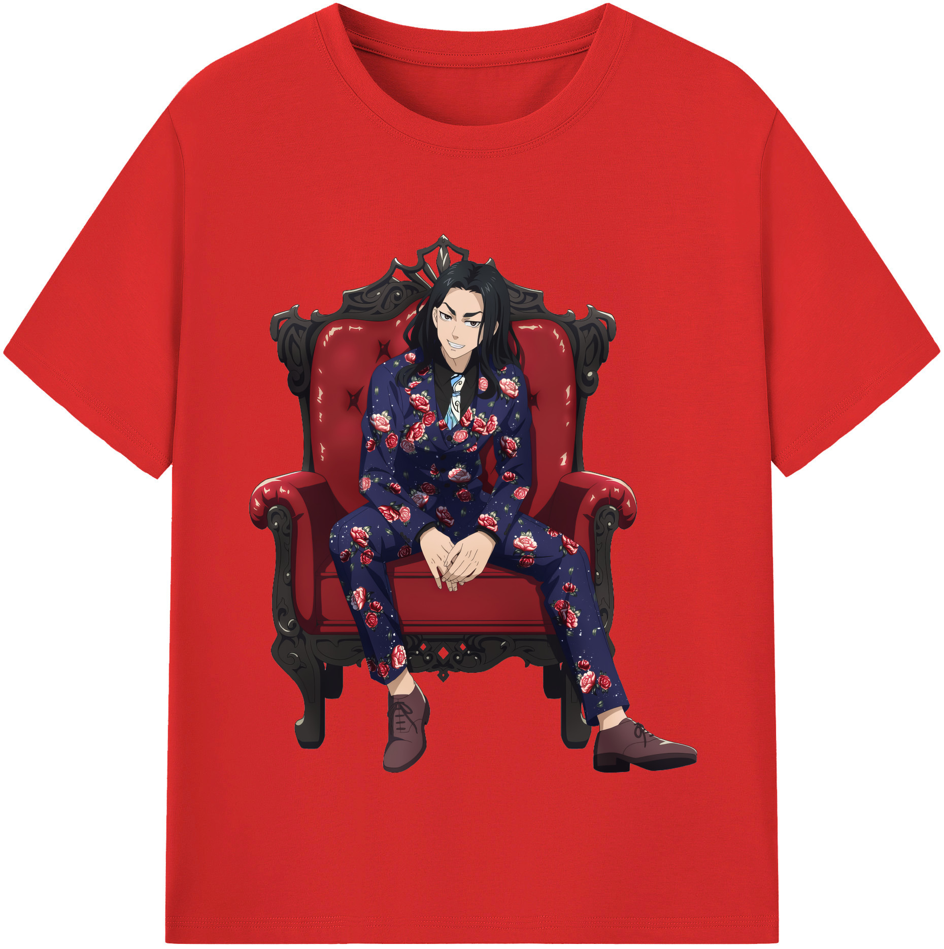 （画像用） 東京リベンジャーズ Tokyo Revengers レディースカジュアルプリントTシャツ（綿100％）