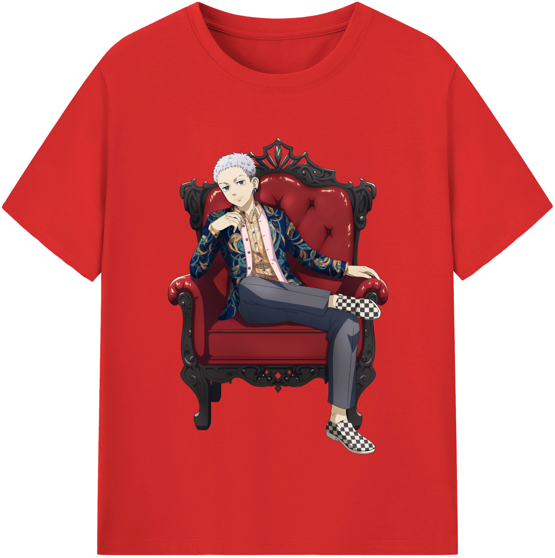 （画像用） 東京リベンジャーズ Tokyo Revengers レディースカジュアルプリントTシャツ（綿100％）