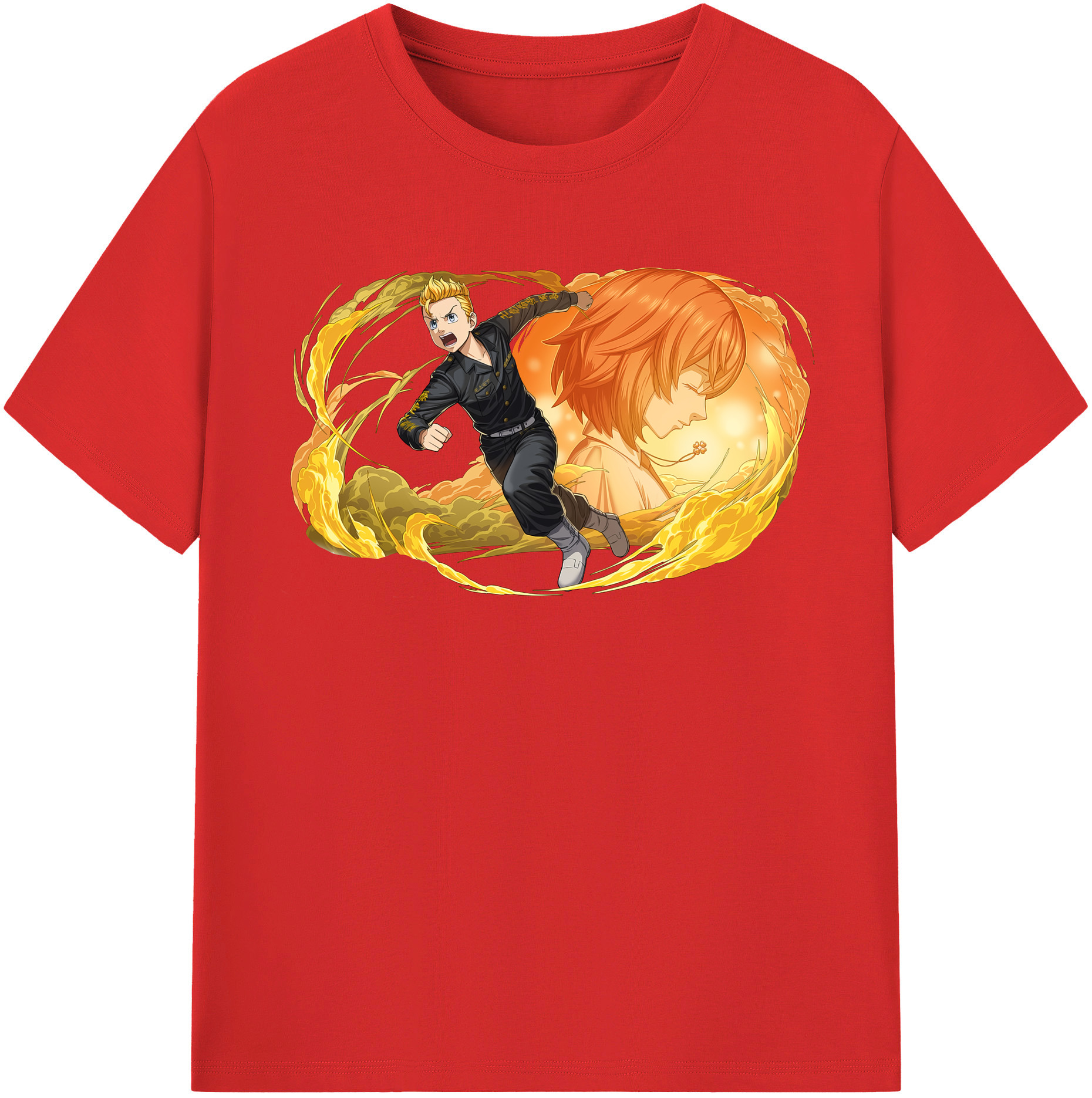 （画像用） 東京リベンジャーズ Tokyo Revengers レディースカジュアルプリントTシャツ（綿100％）