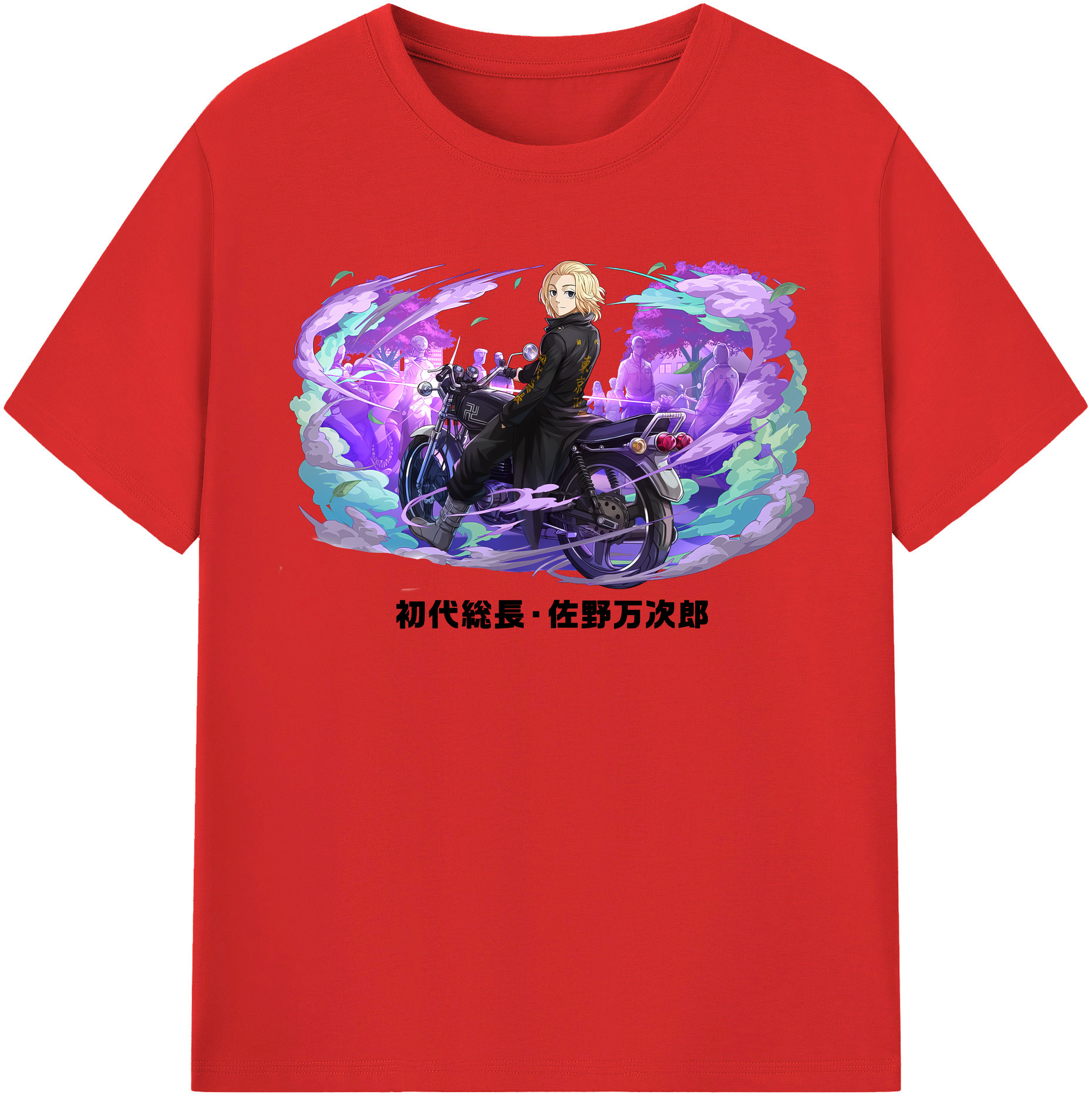 （画像用） 東京リベンジャーズ Tokyo Revengers レディースカジュアルプリントTシャツ（綿100％）