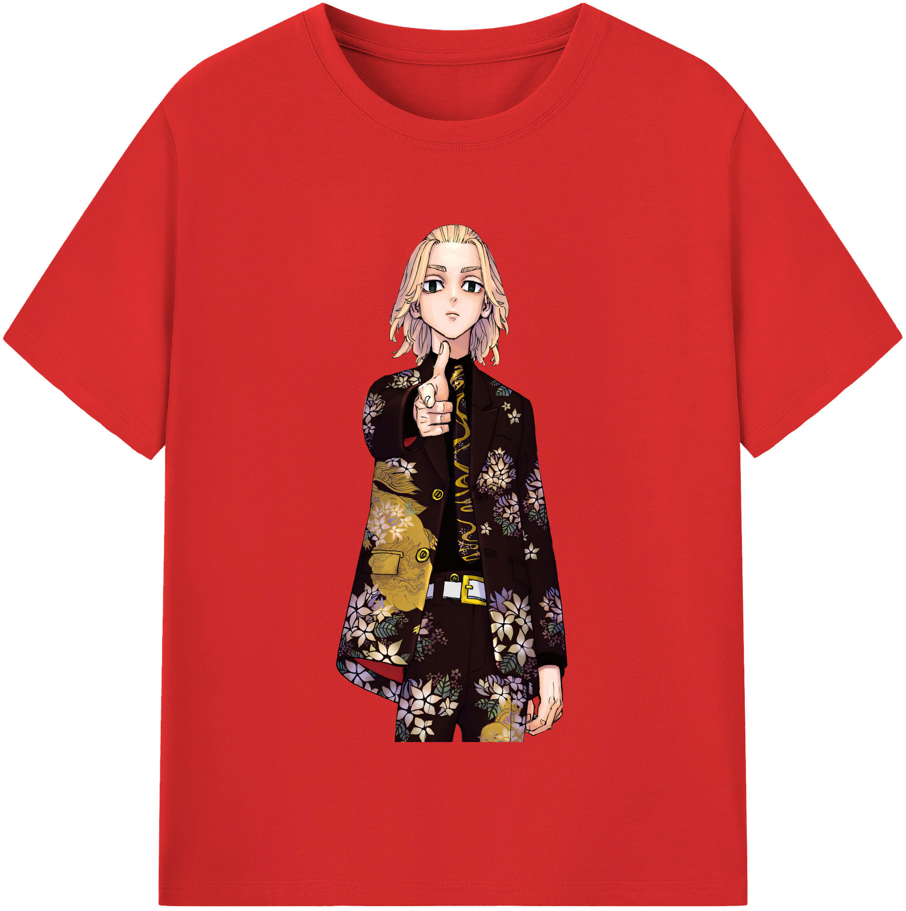 （画像用） 東京リベンジャーズ Tokyo Revengers レディースカジュアルプリントTシャツ（綿100％）