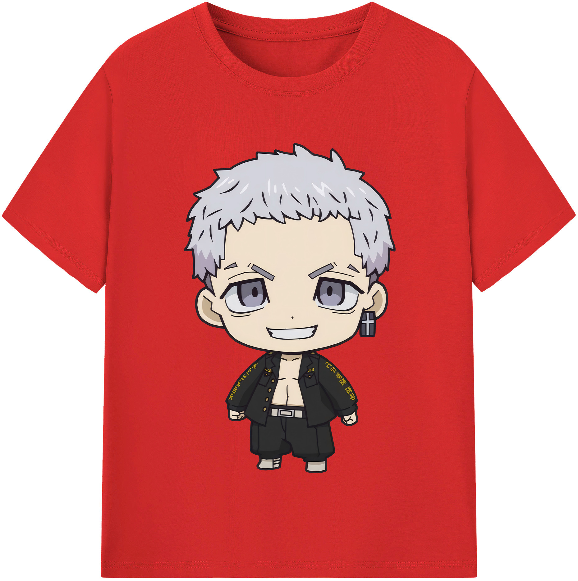 （画像用） 東京リベンジャーズ Tokyo Revengers レディースカジュアルプリントTシャツ（綿100％）