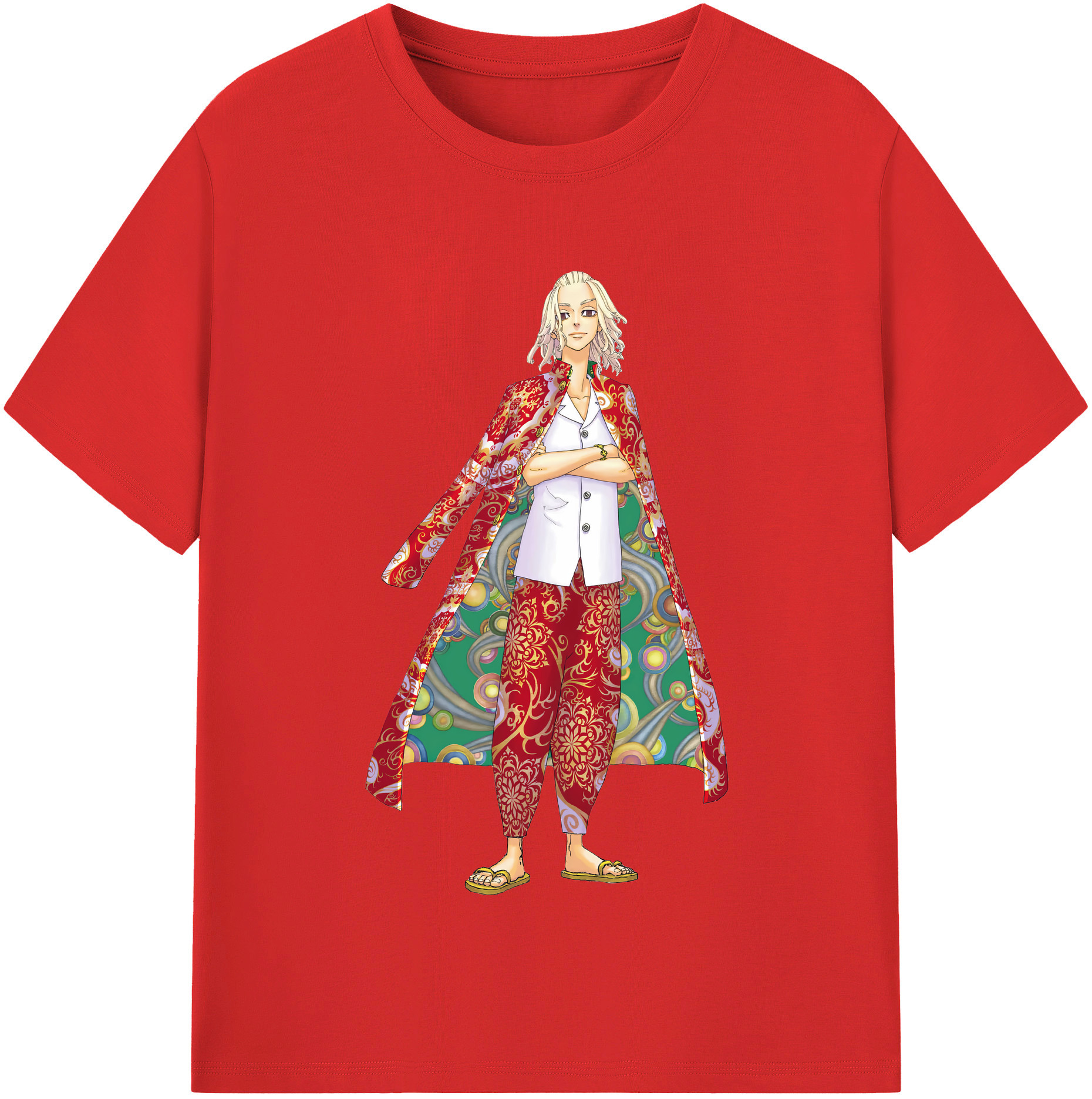 （画像用） 東京リベンジャーズ Tokyo Revengers レディースカジュアルプリントTシャツ（綿100％）