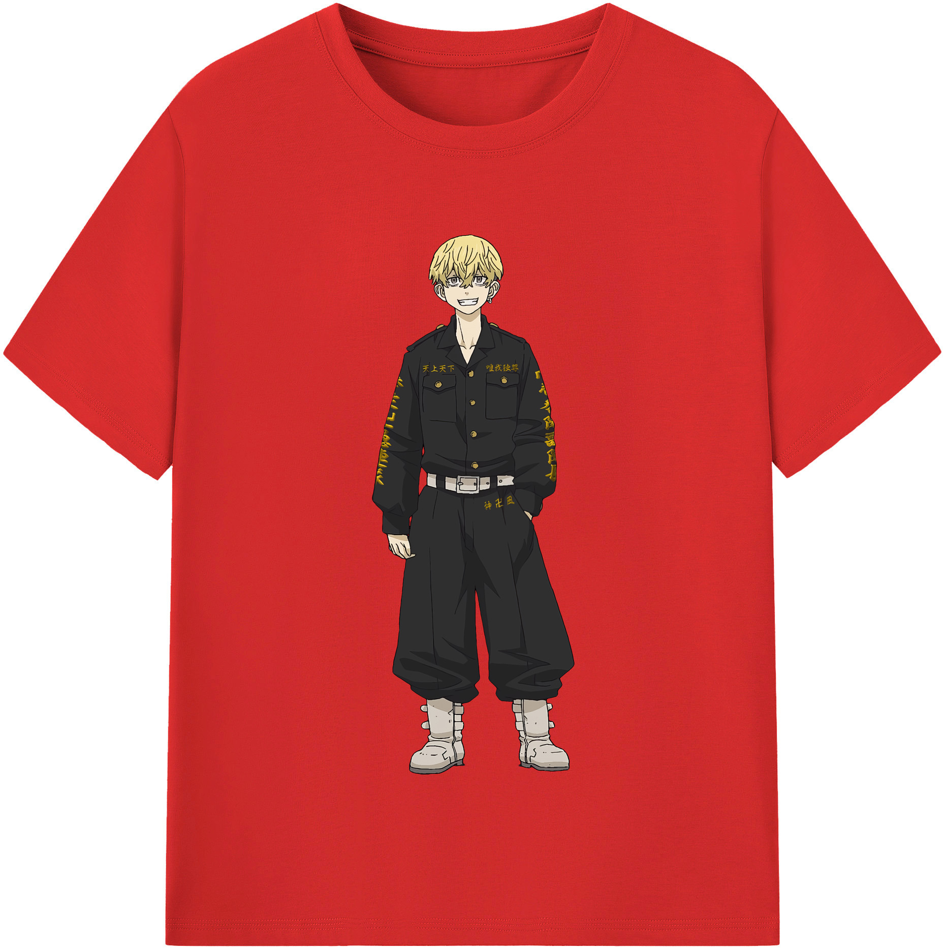 （画像用） 東京リベンジャーズ Tokyo Revengers レディースカジュアルプリントTシャツ（綿100％）