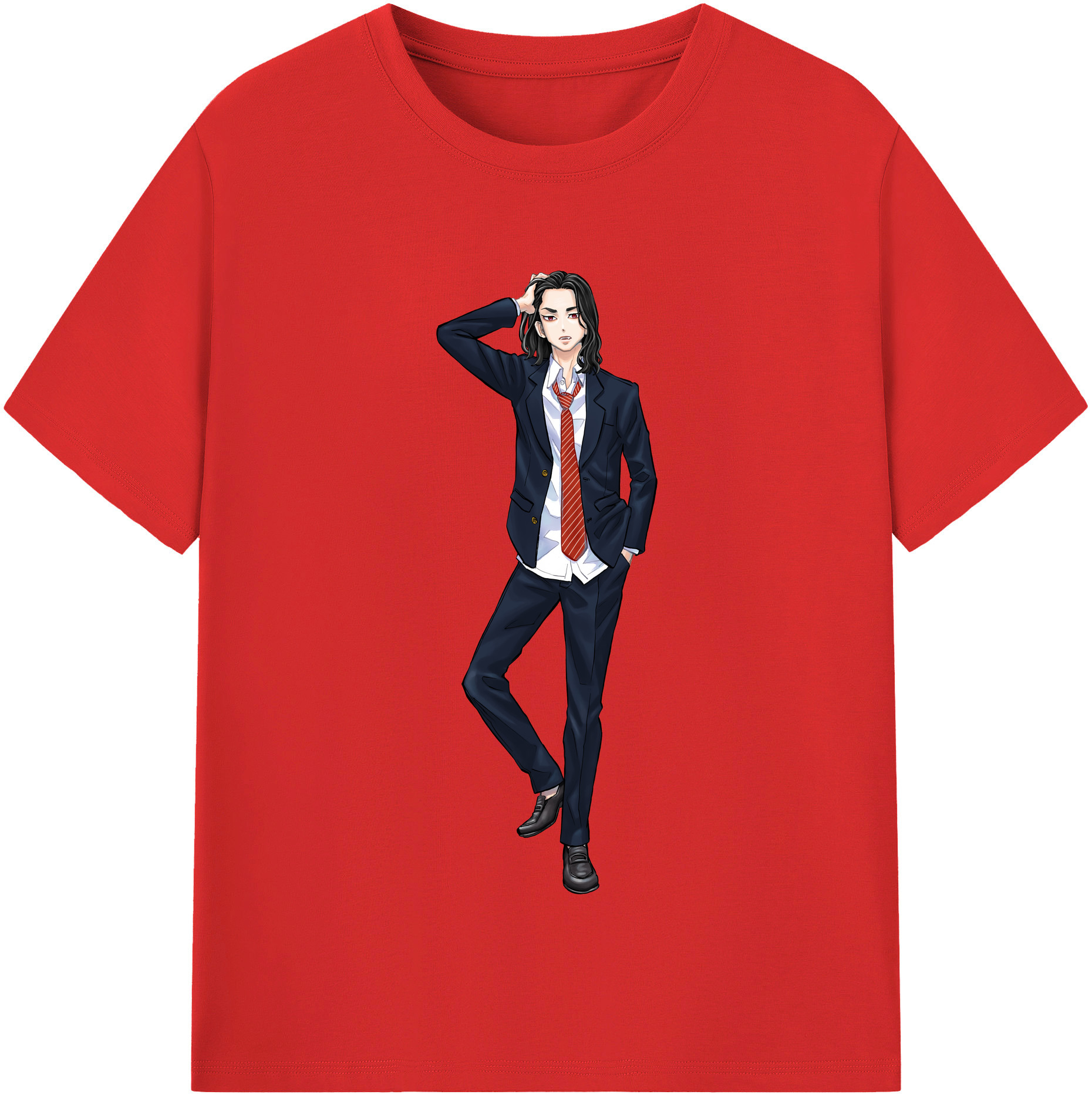 （画像用） 東京リベンジャーズ Tokyo Revengers レディースカジュアルプリントTシャツ（綿100％）