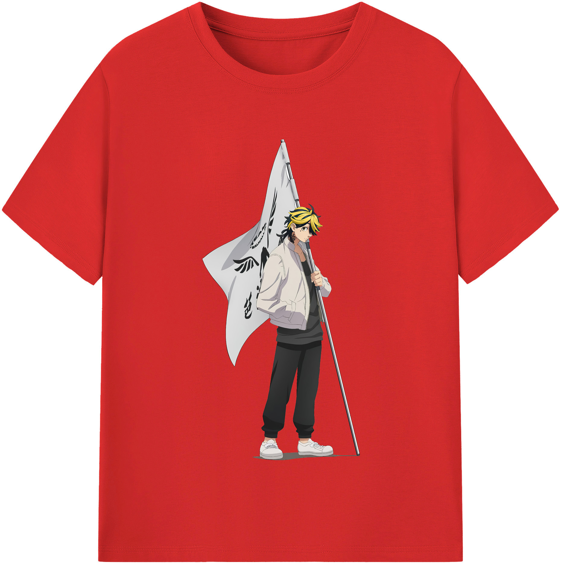 （画像用） 東京リベンジャーズ Tokyo Revengers レディースカジュアルプリントTシャツ（綿100％）