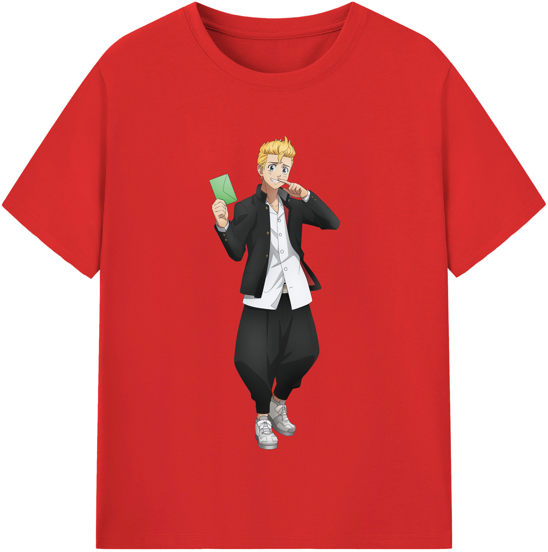 （画像用） 東京リベンジャーズ Tokyo Revengers レディースカジュアルプリントTシャツ（綿100％）