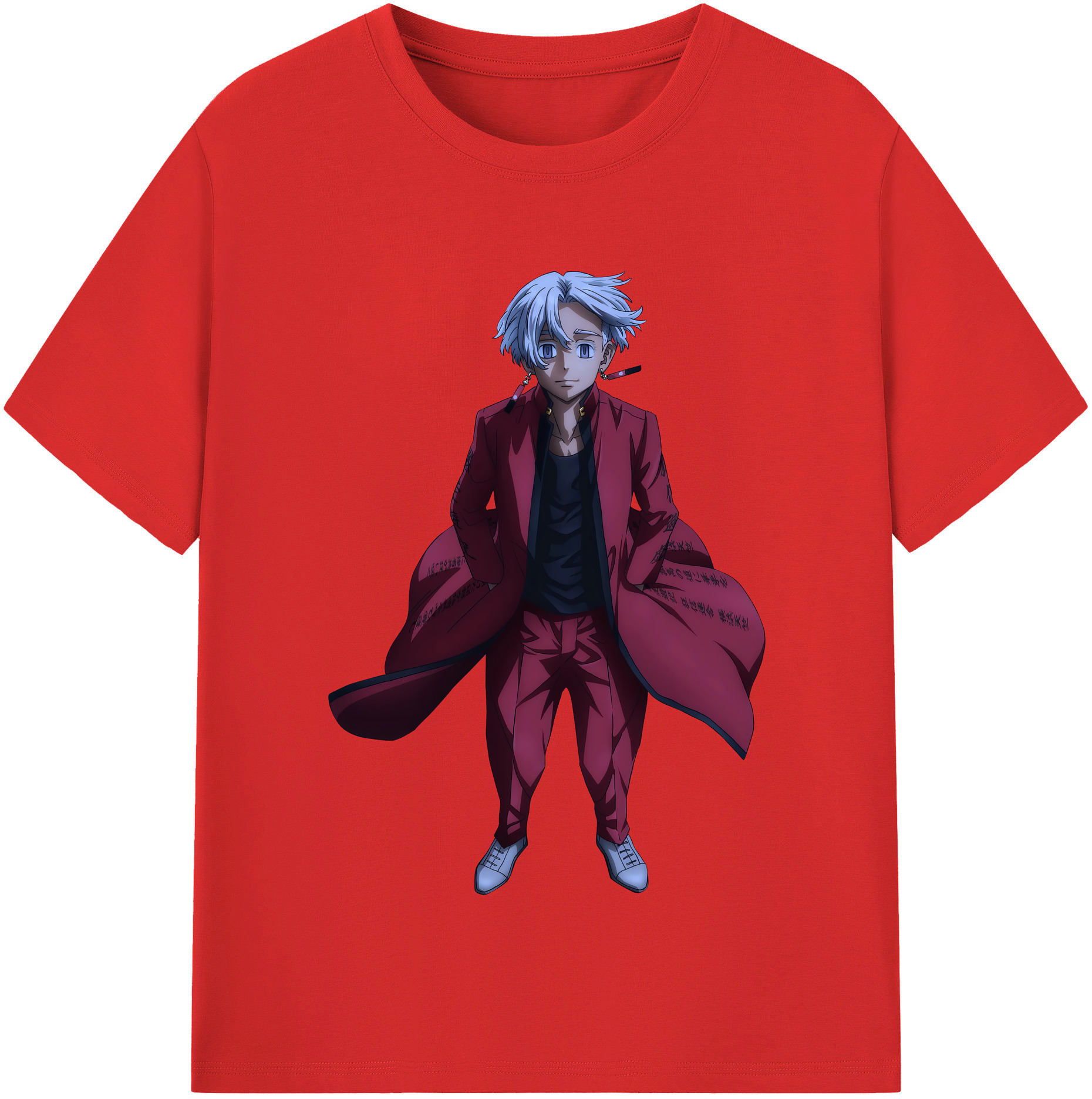 （画像用） 東京リベンジャーズ Tokyo Revengers レディースカジュアルプリントTシャツ（綿100％）