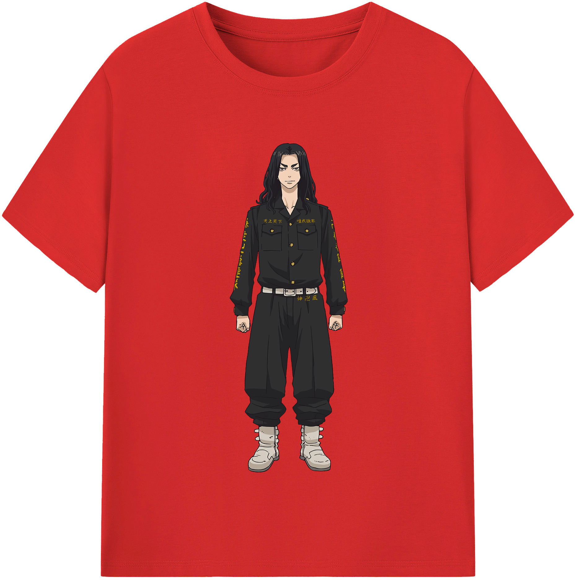 （画像用） 東京リベンジャーズ Tokyo Revengers レディースカジュアルプリントTシャツ（綿100％）
