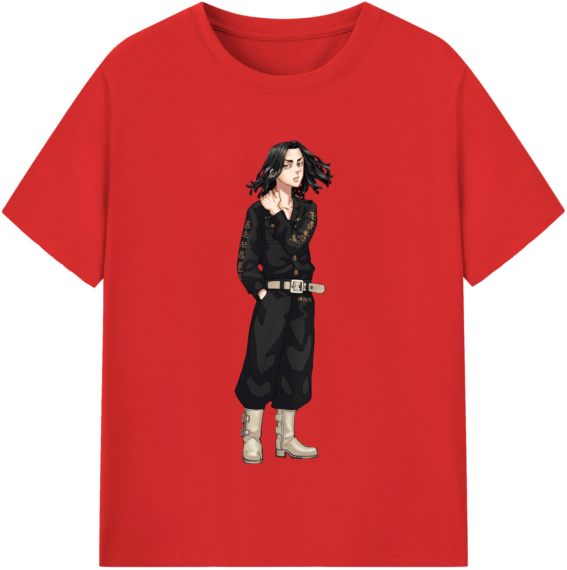 （画像用） 東京リベンジャーズ Tokyo Revengers レディースカジュアルプリントTシャツ（綿100％）