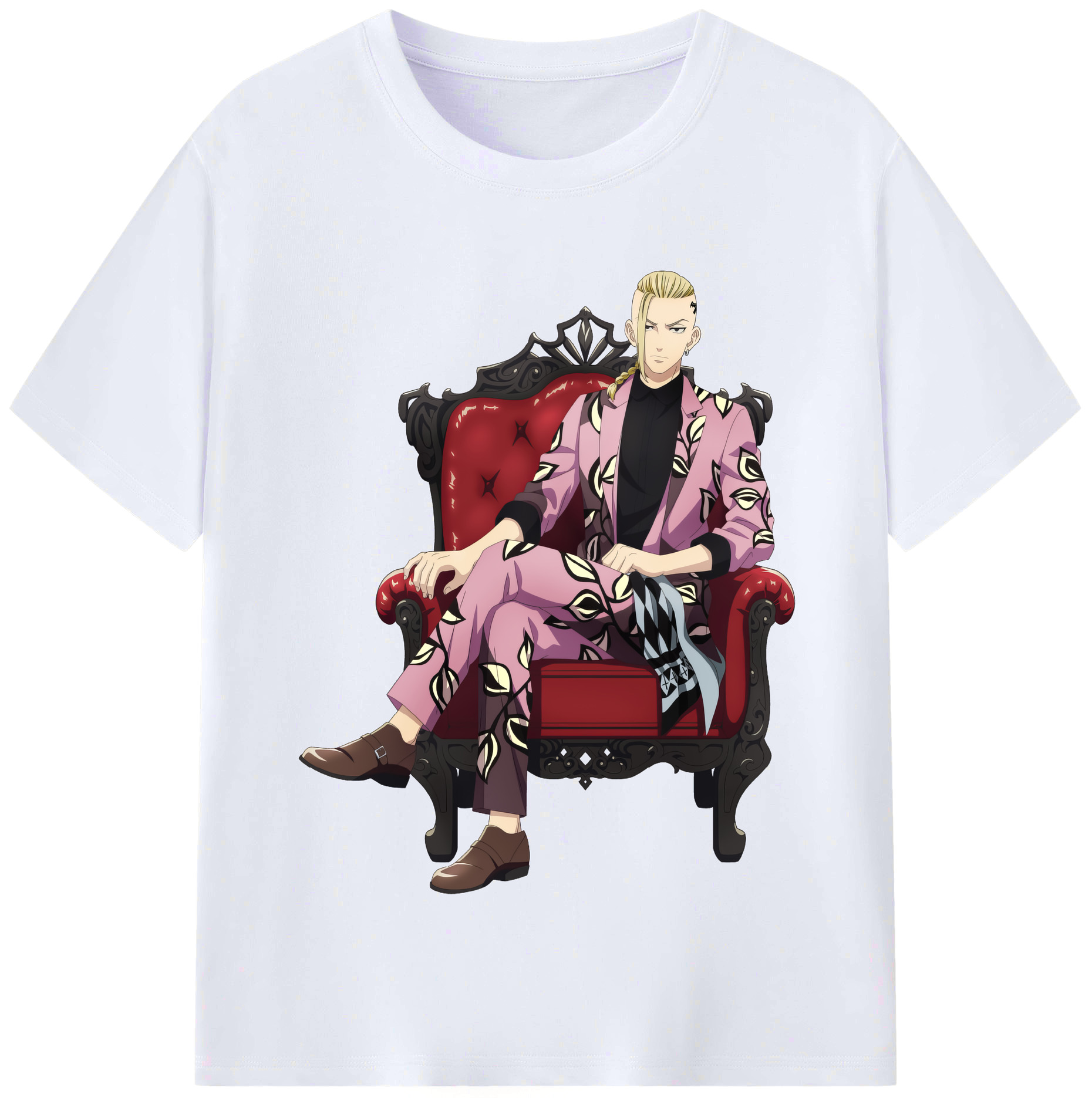 （画像用） 東京リベンジャーズ Tokyo Revengers レディースカジュアルプリントTシャツ（綿100％）