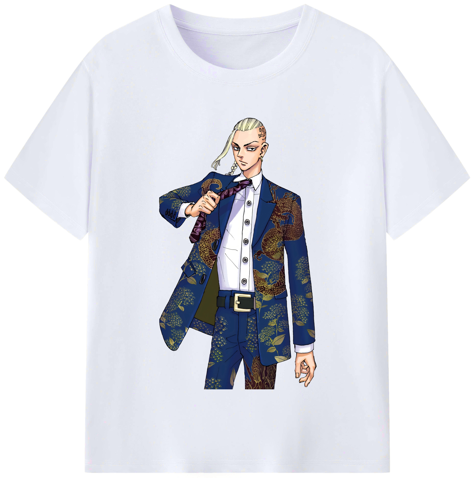 （画像用） 東京リベンジャーズ Tokyo Revengers レディースカジュアルプリントTシャツ（綿100％）