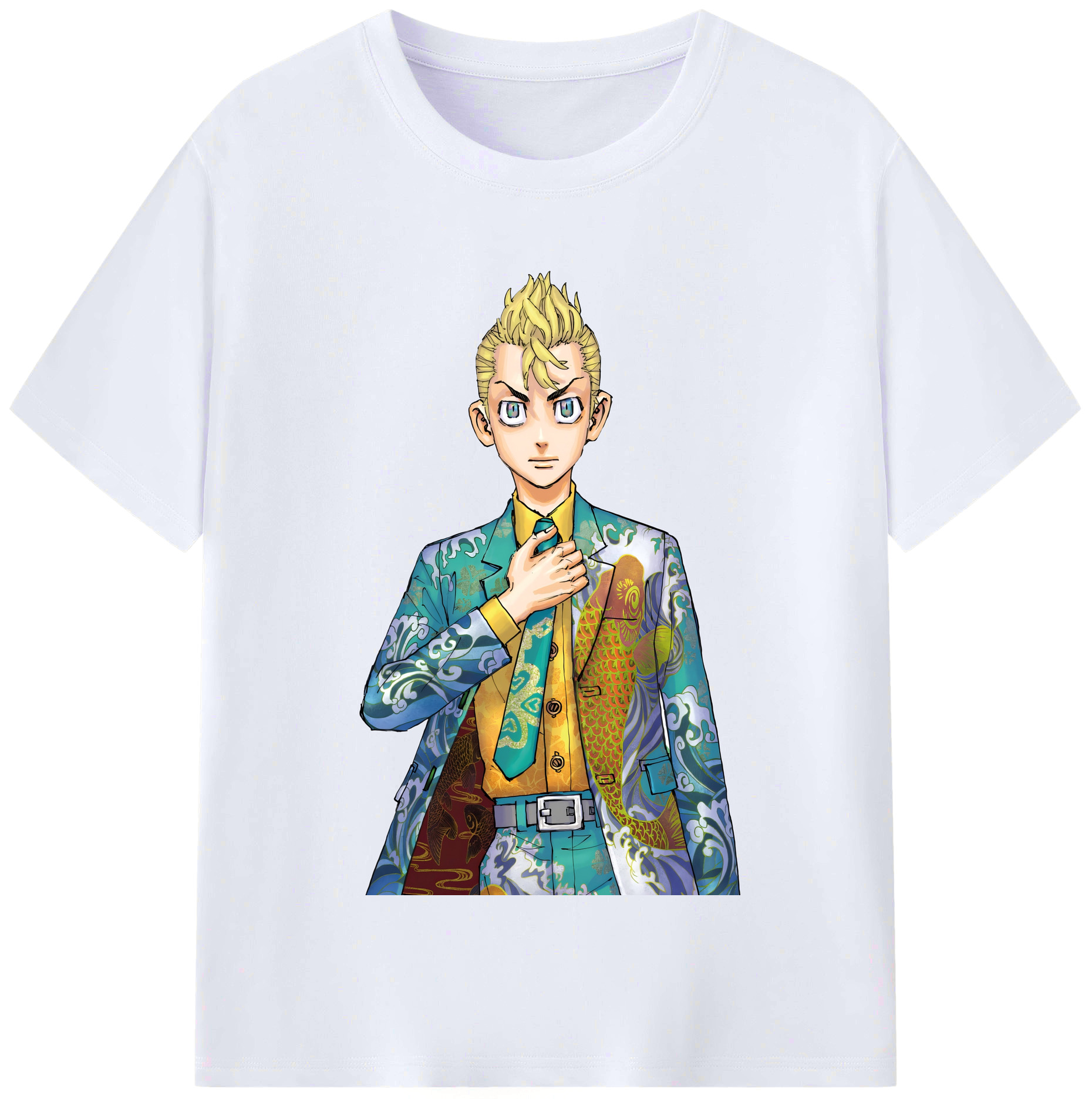 （画像用） 東京リベンジャーズ Tokyo Revengers レディースカジュアルプリントTシャツ（綿100％）
