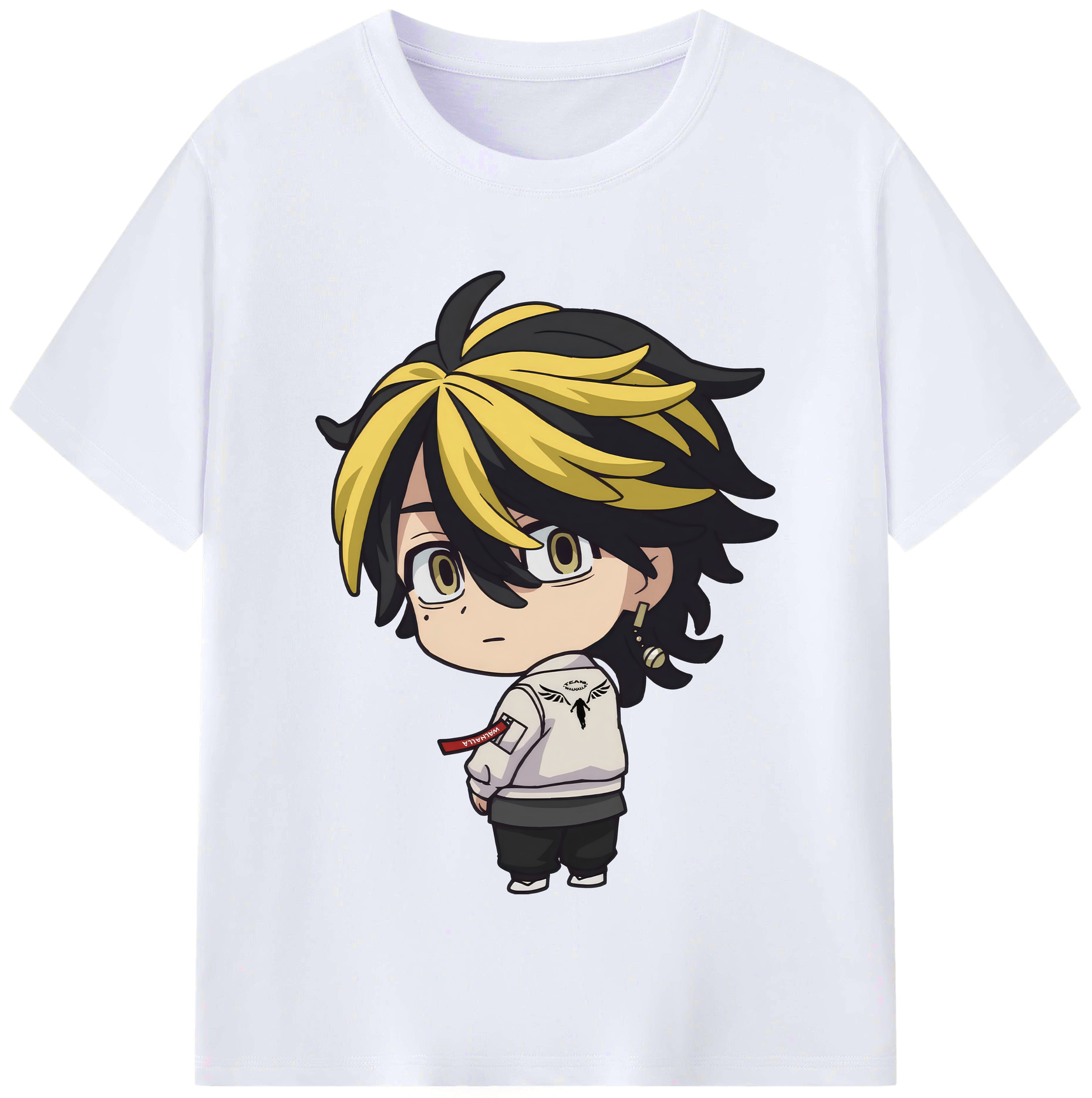 （画像用） 東京リベンジャーズ Tokyo Revengers レディースカジュアルプリントTシャツ（綿100％）