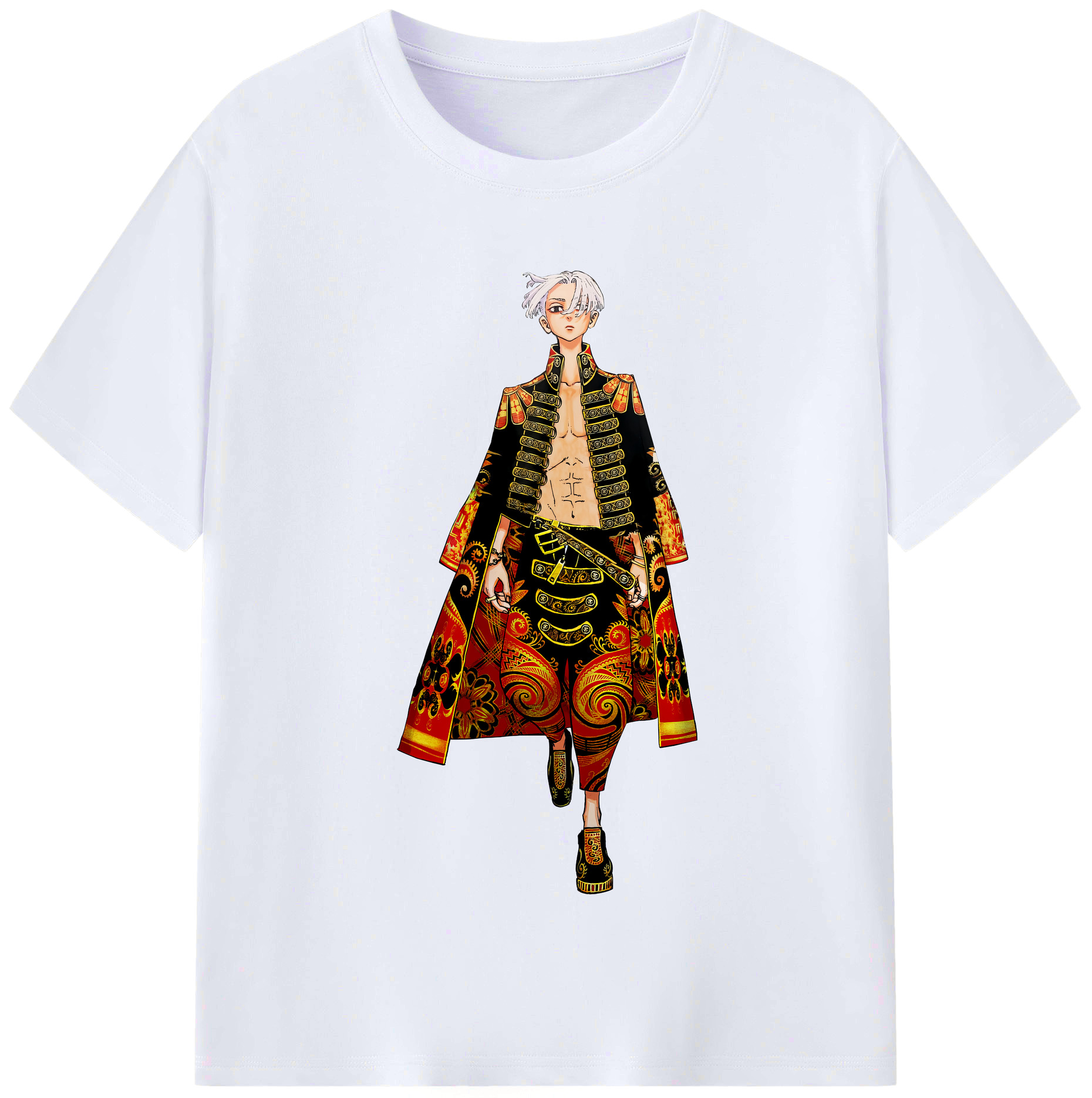 （画像用） 東京リベンジャーズ Tokyo Revengers レディースカジュアルプリントTシャツ（綿100％）