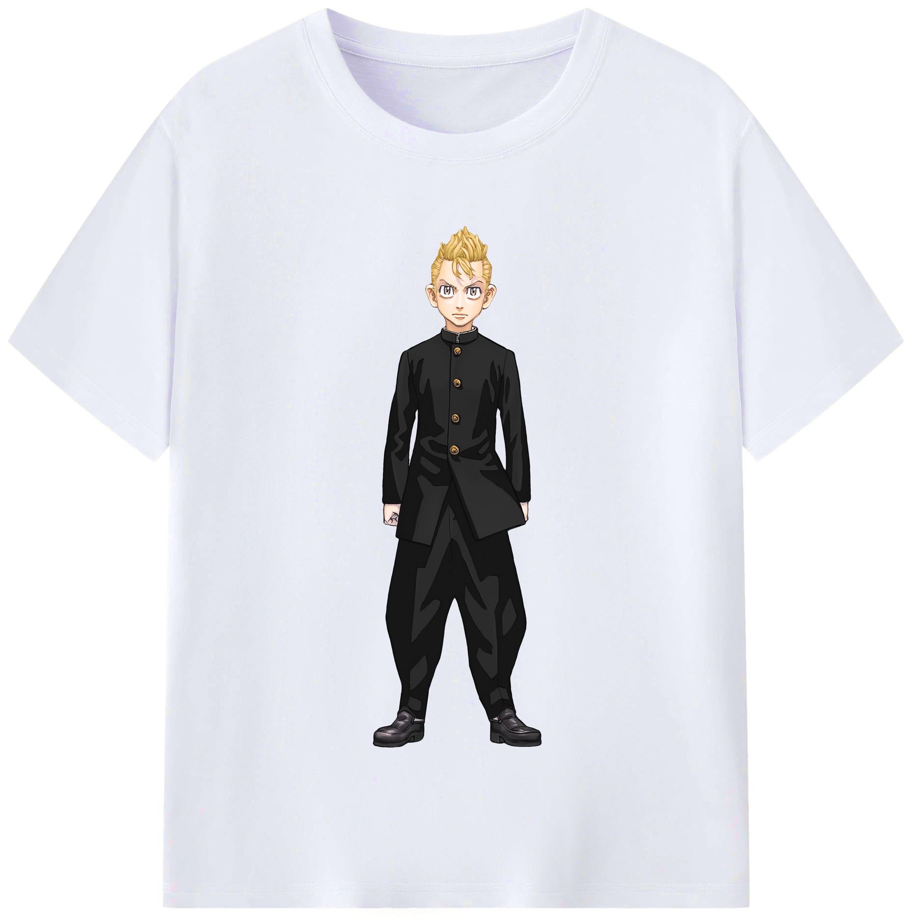（画像用） 東京リベンジャーズ Tokyo Revengers レディースカジュアルプリントTシャツ（綿100％）
