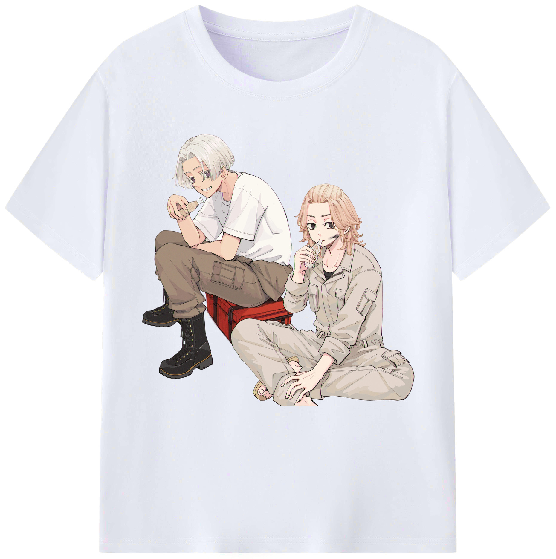 （画像用） 東京リベンジャーズ Tokyo Revengers レディースカジュアルプリントTシャツ（綿100％）