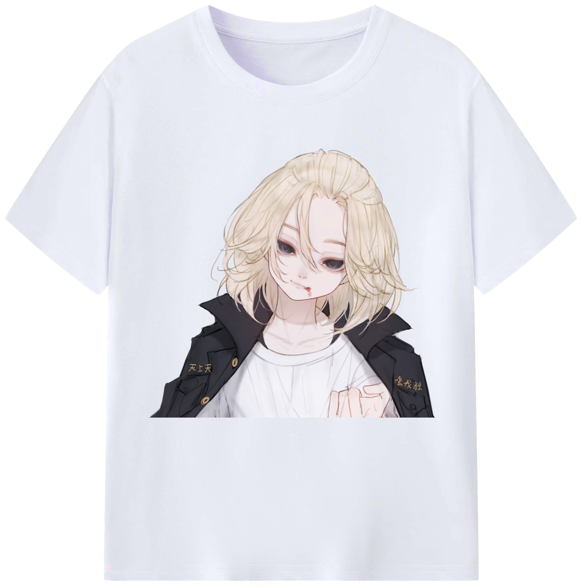 （画像用） 東京リベンジャーズ Tokyo Revengers レディースカジュアルプリントTシャツ（綿100％）