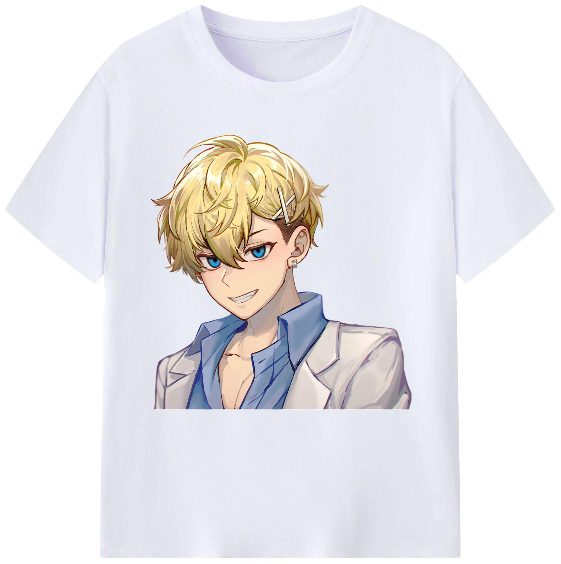 （画像用） 東京リベンジャーズ Tokyo Revengers レディースカジュアルプリントTシャツ（綿100％）